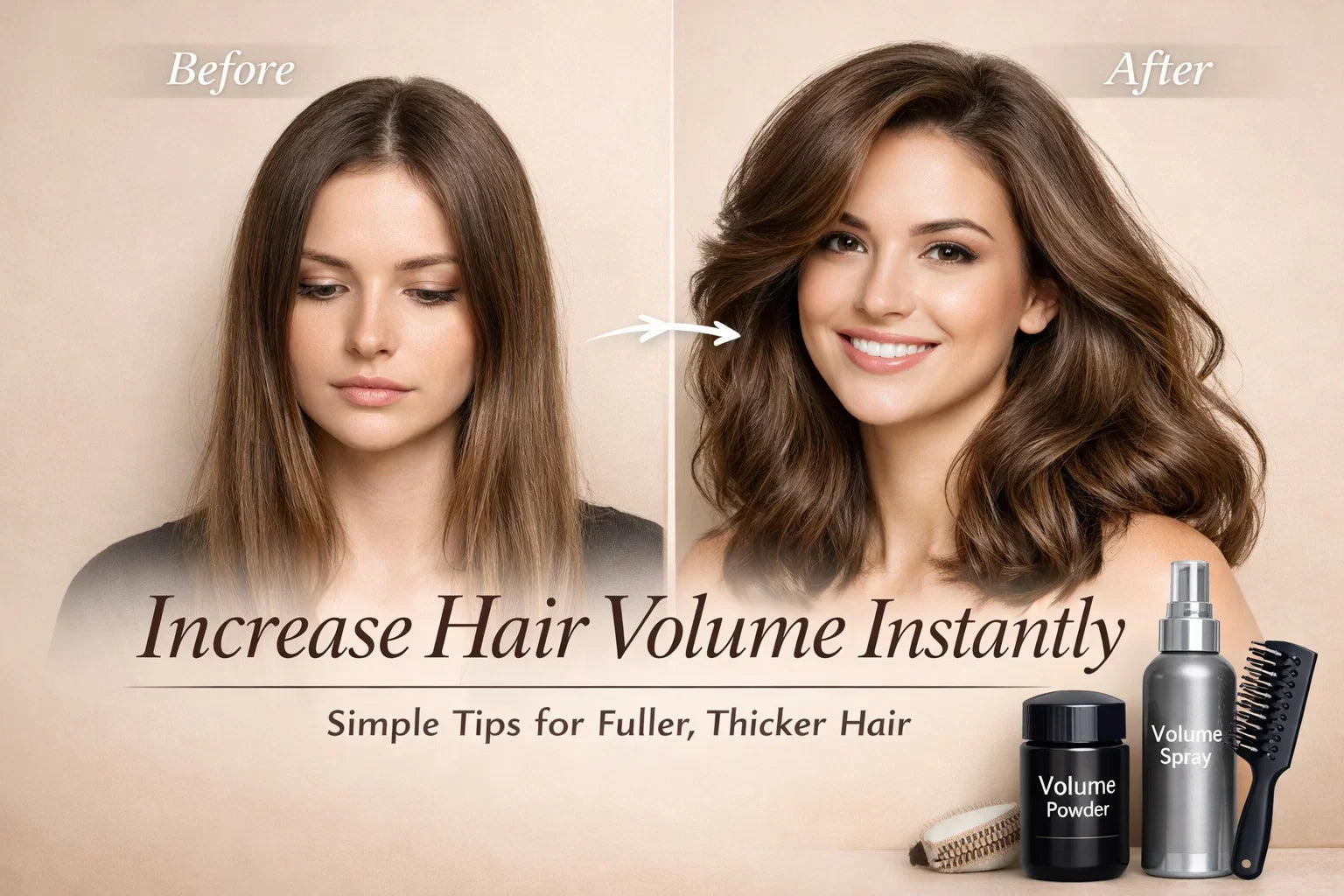 How to Increase Hair Volume Instantly