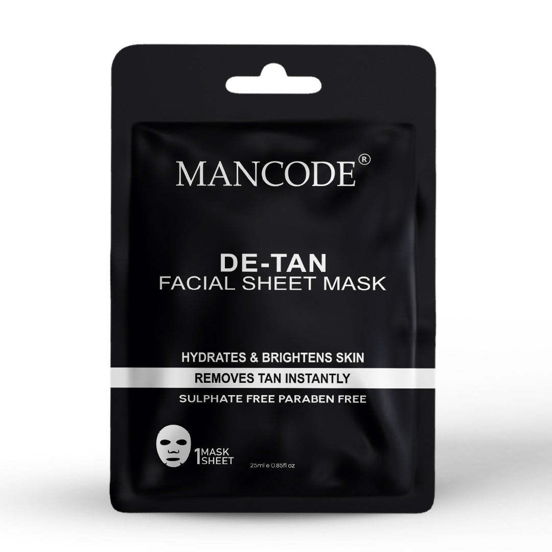 Mancode De-tan sheet mask 25ml