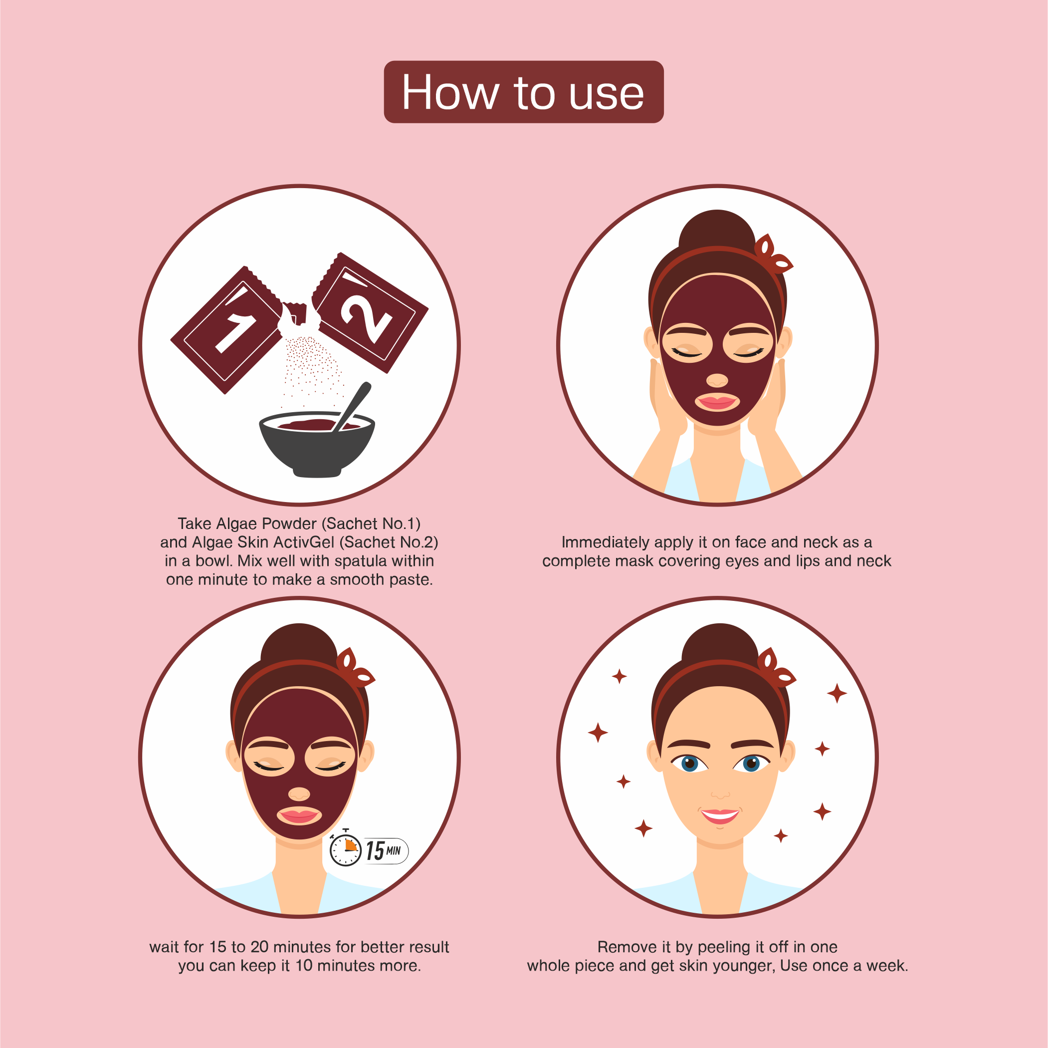 Tapveda Hyaluronic Acid Red Wine Face Mask for smooth radiant skin