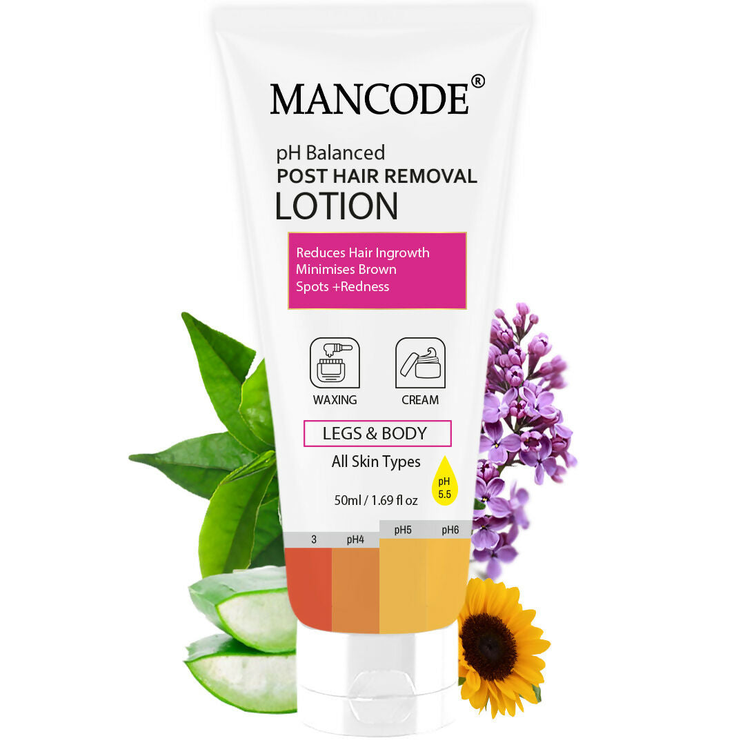 Mancode post hair removal lotion