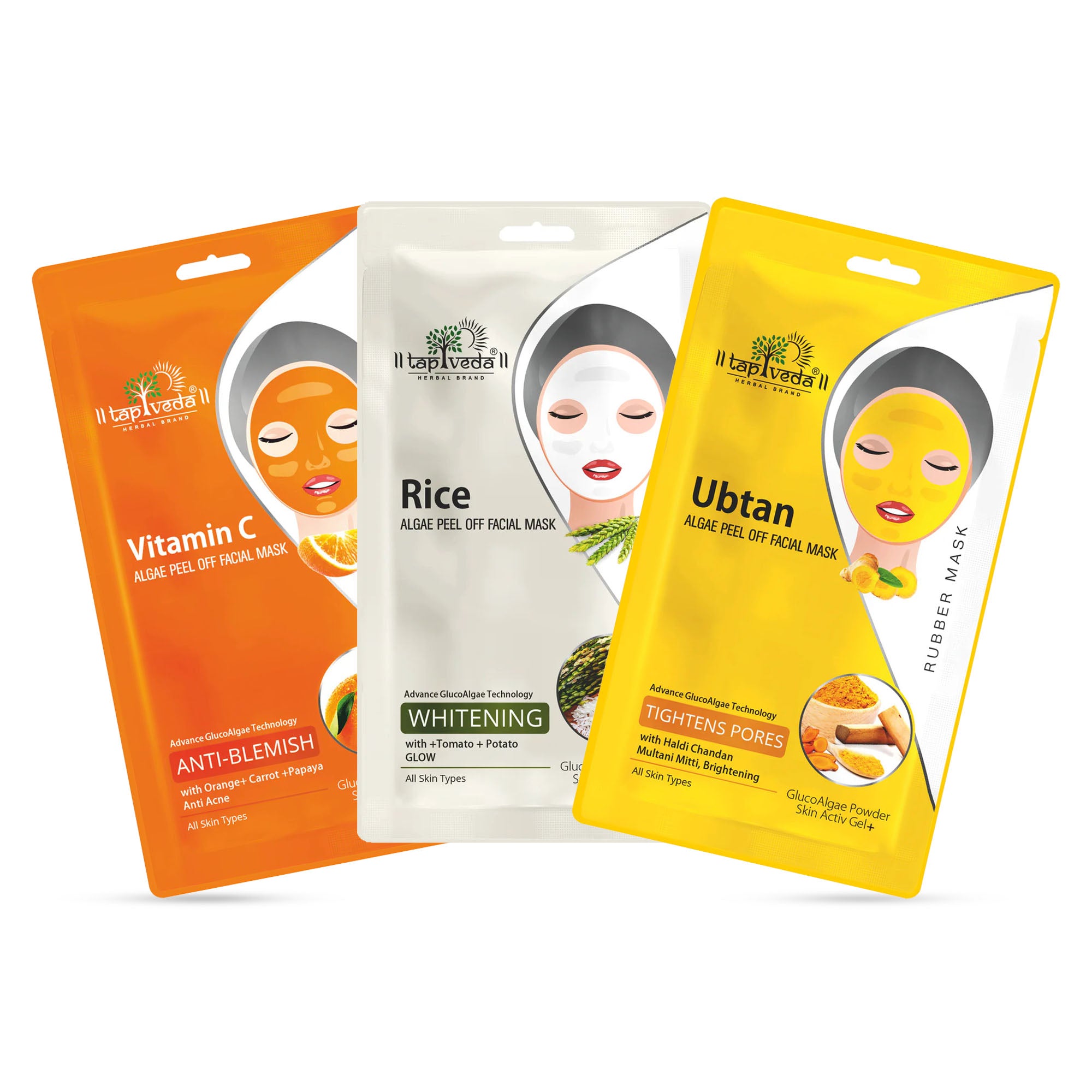 Algae Facial Mask Combo with peel-off formula for smooth results