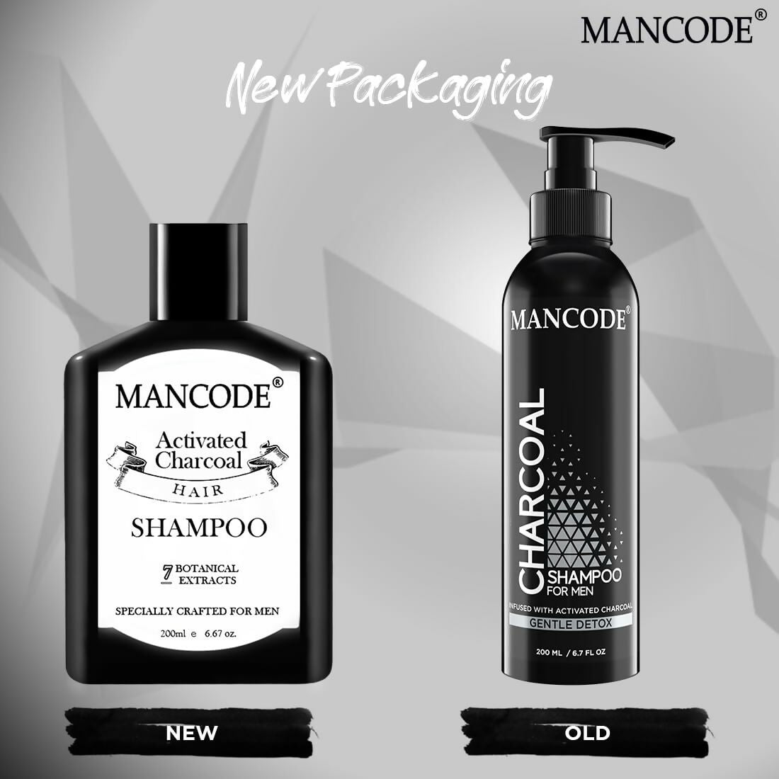 Charcoal shampoo for men