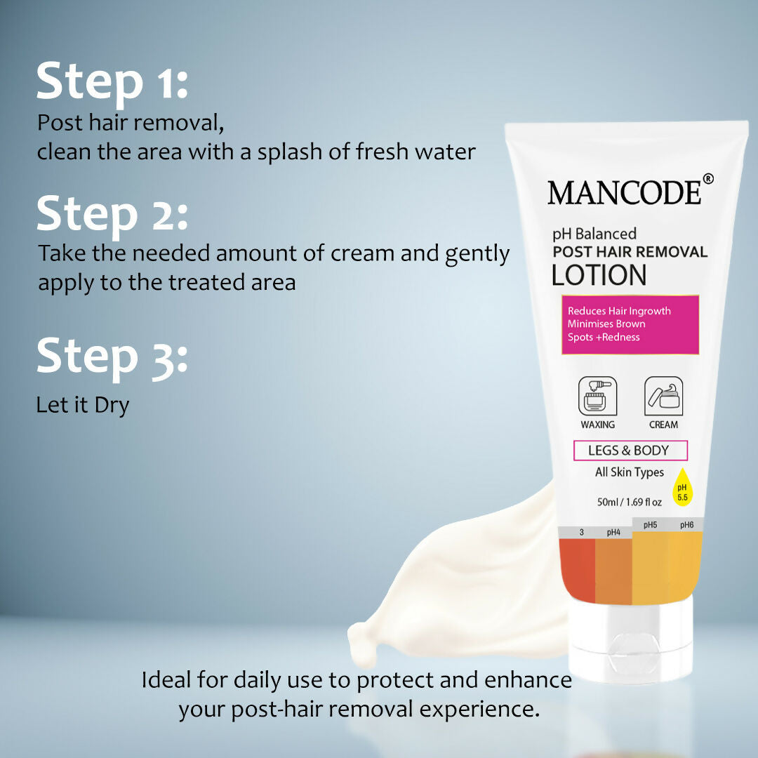 Unisex post hair removal care