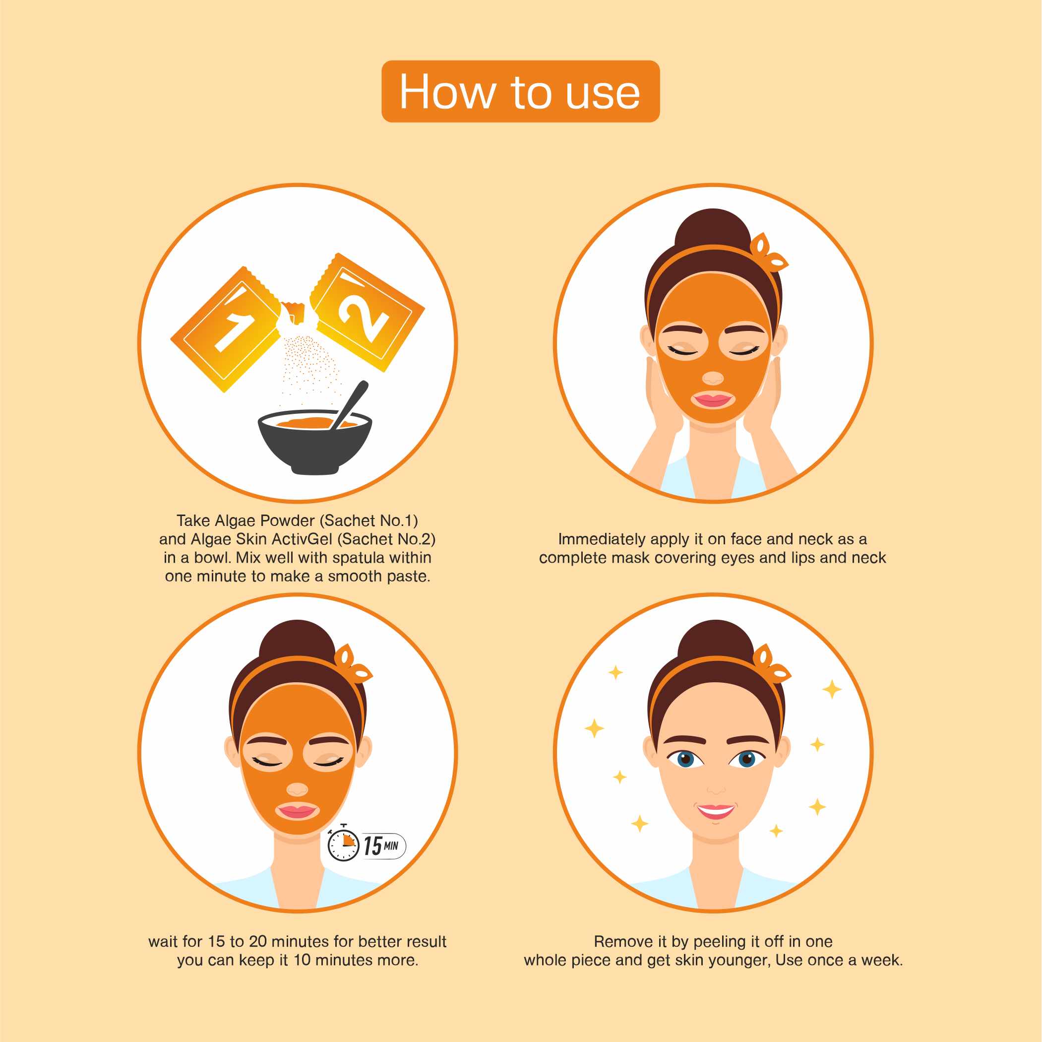 Tapveda 90g Vitamin C Face Mask for glowing healthy skin