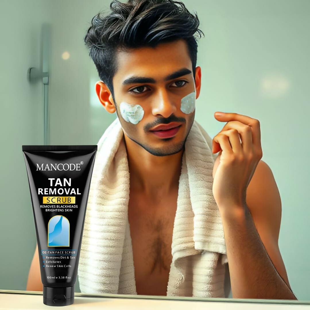 Gentle scrub for men’s skin