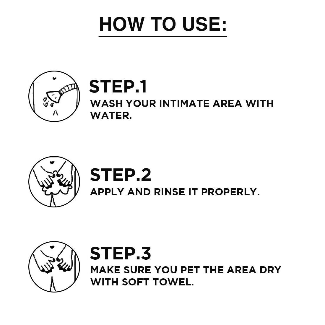 how to use men's intemate wash