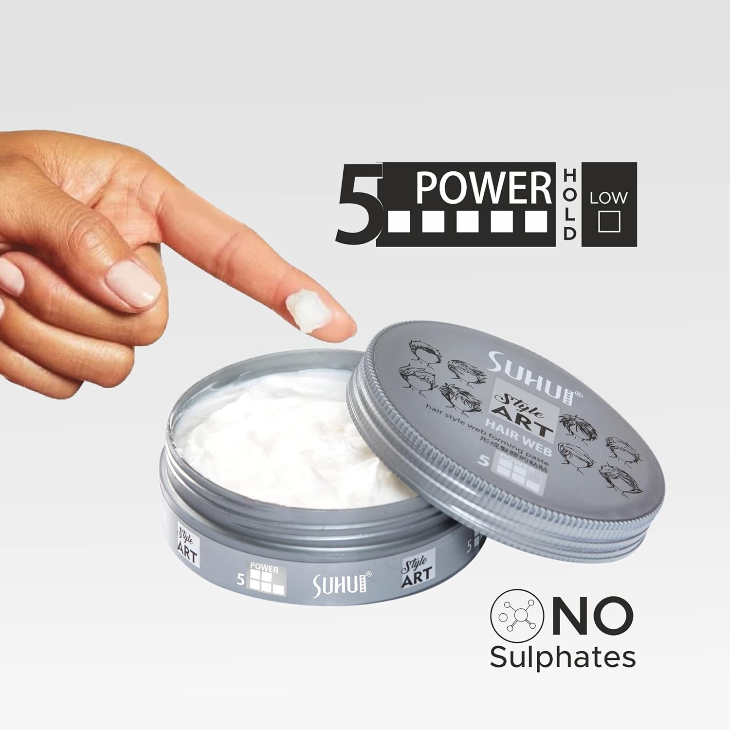 SUHU Style Art Hair Web wax 100ml with Niceman Mattifying Hair powder Wax 20g Combo (2 Items in the set)