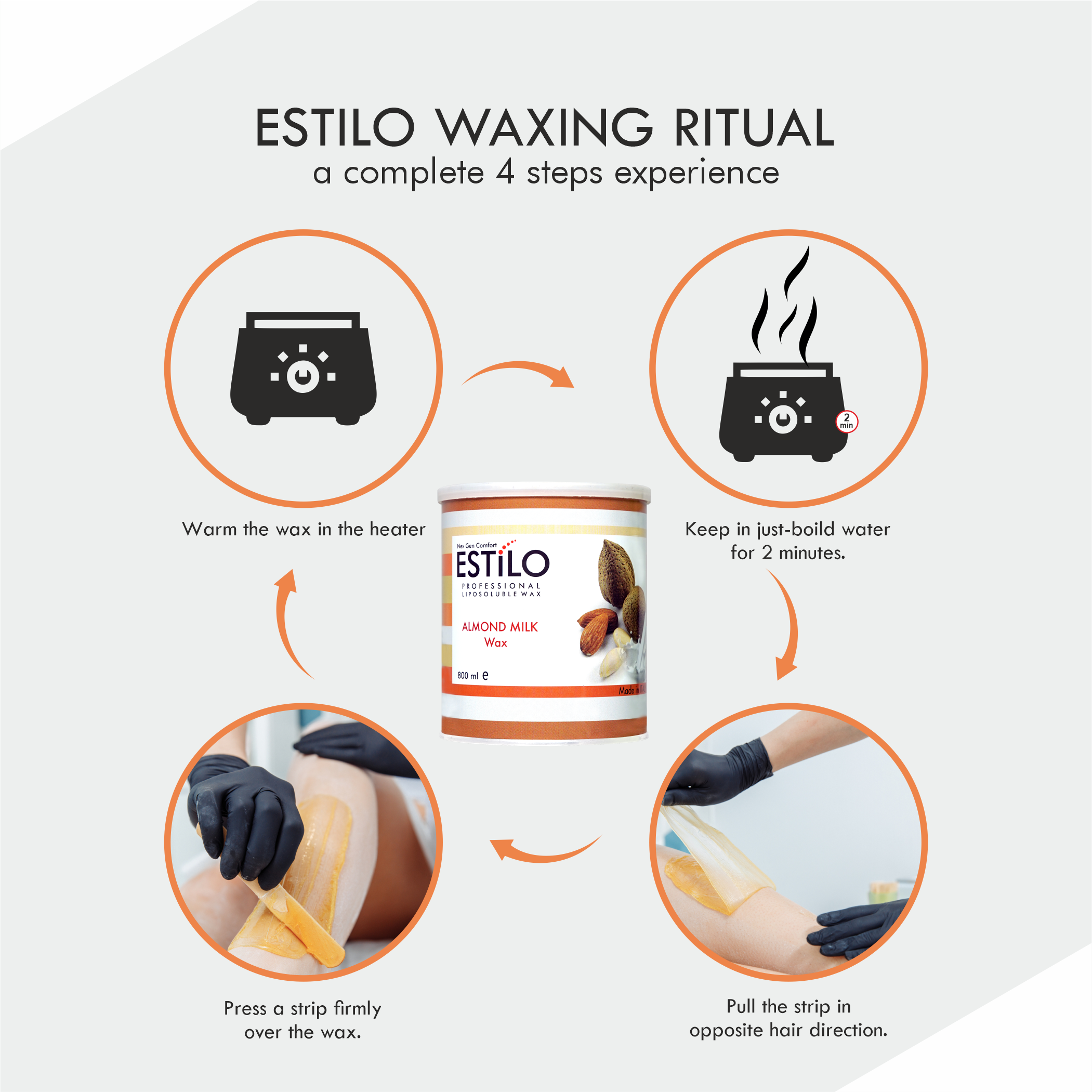 how to use almond milk wax for hair removal