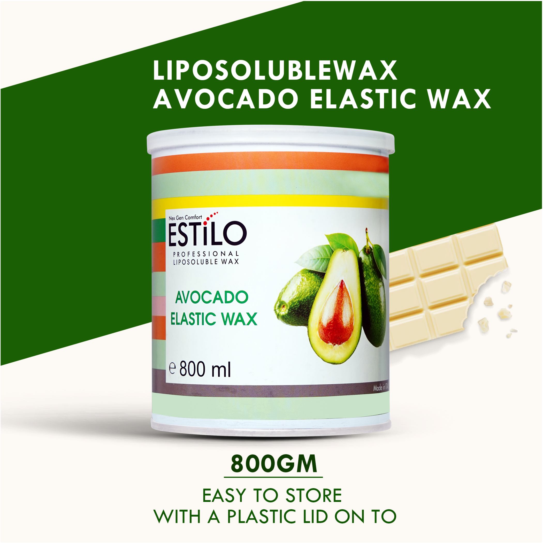Estilo Professional Avocado Wax For Hair Removal - 800ml