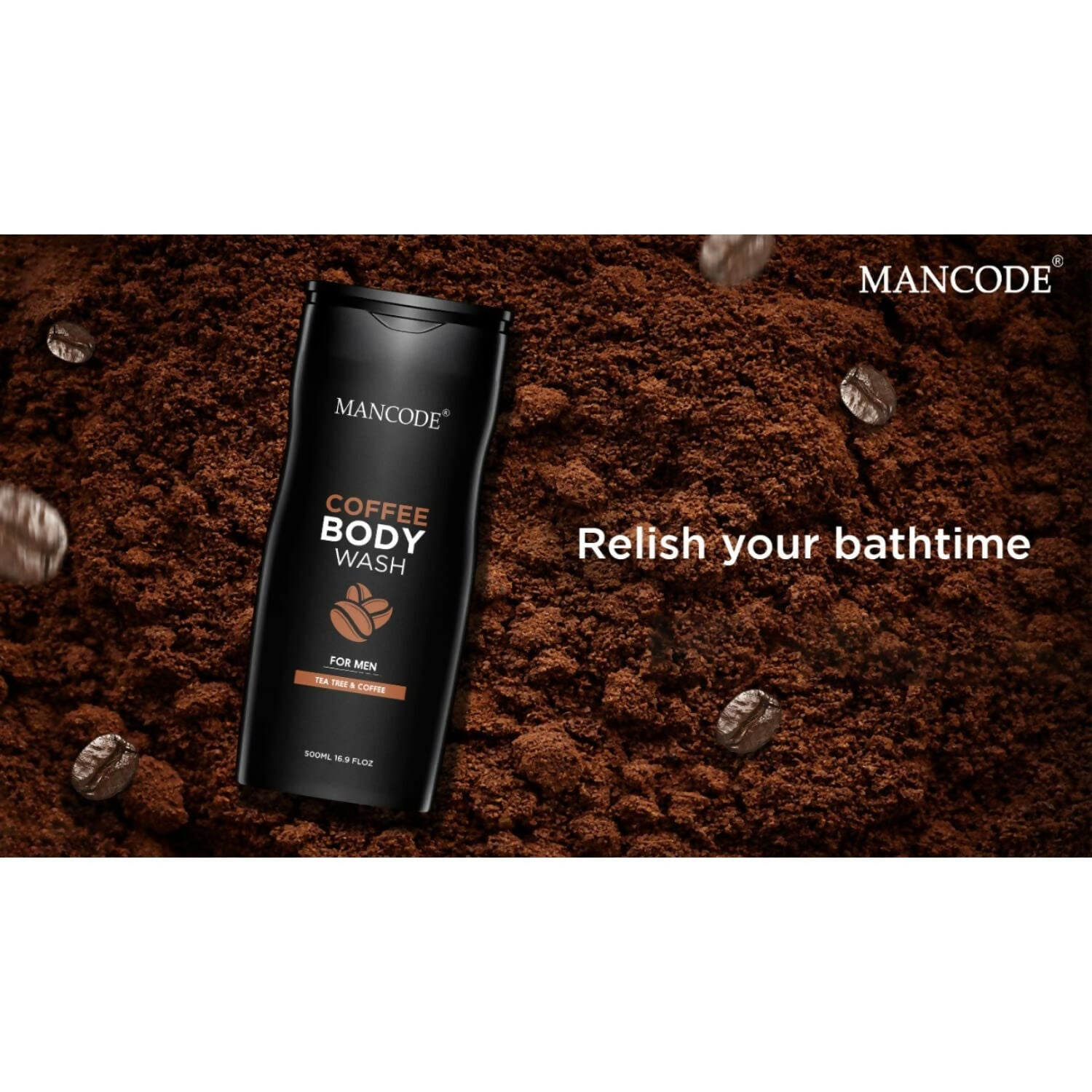 Coffee body wash for men
