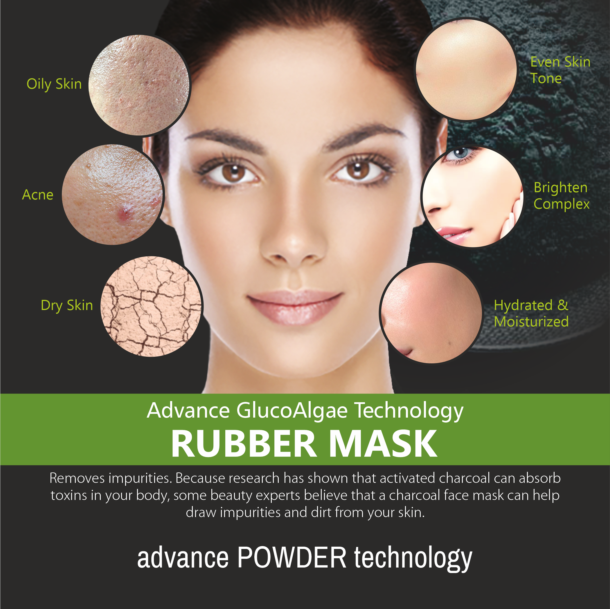 Activated Charcoal Algae Peel Off Face Mask