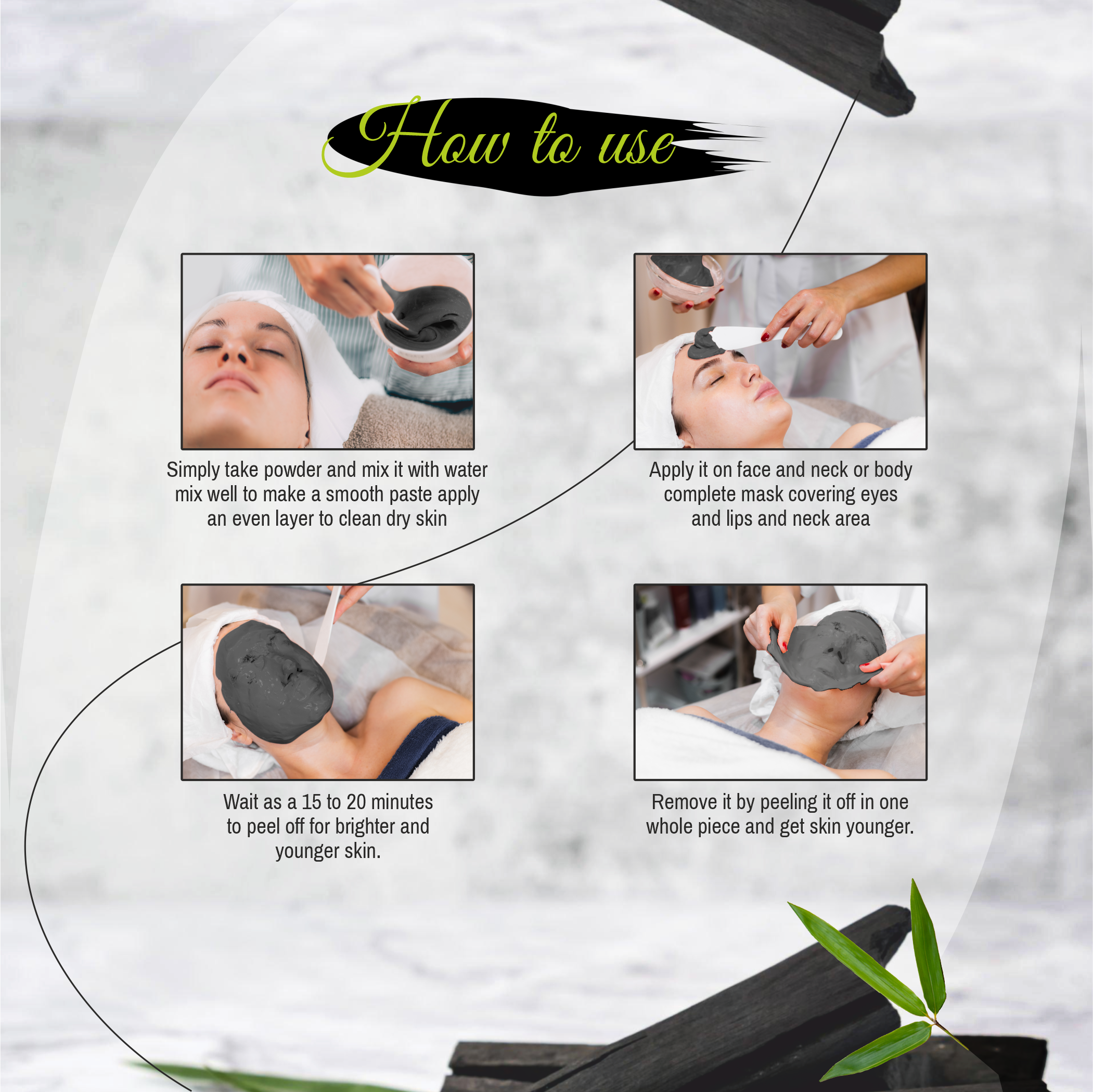 Activated Charcoal Algae Peel Off Face Mask