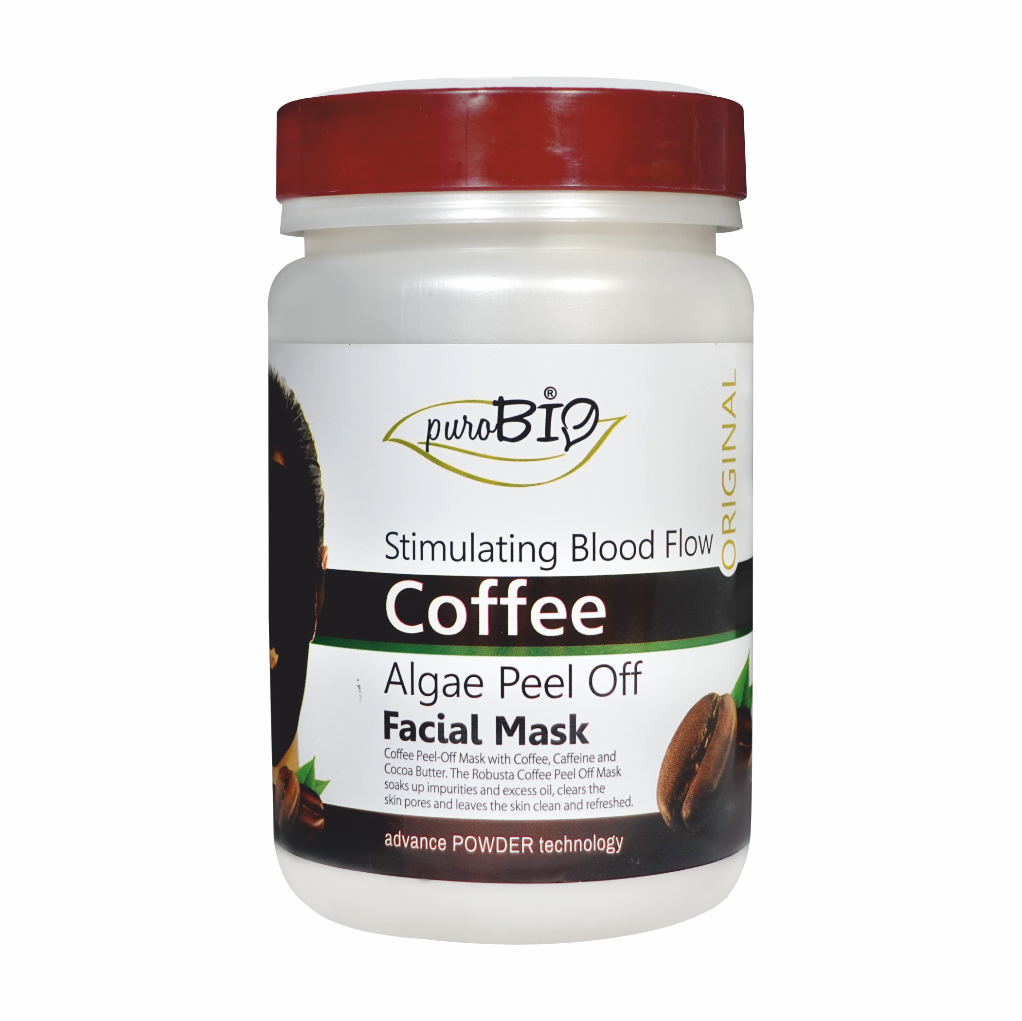 Coffee Algae Peel Off Powder Face Mask