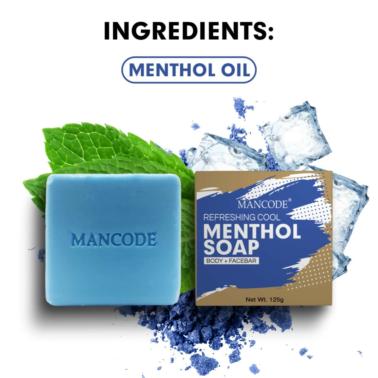 Mancode menthol soap