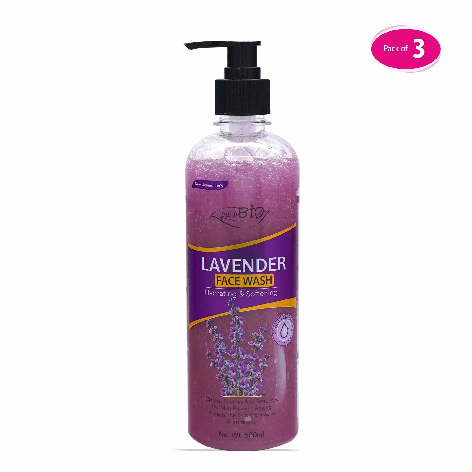 Lavender Face Wash in bulk 3 quantity