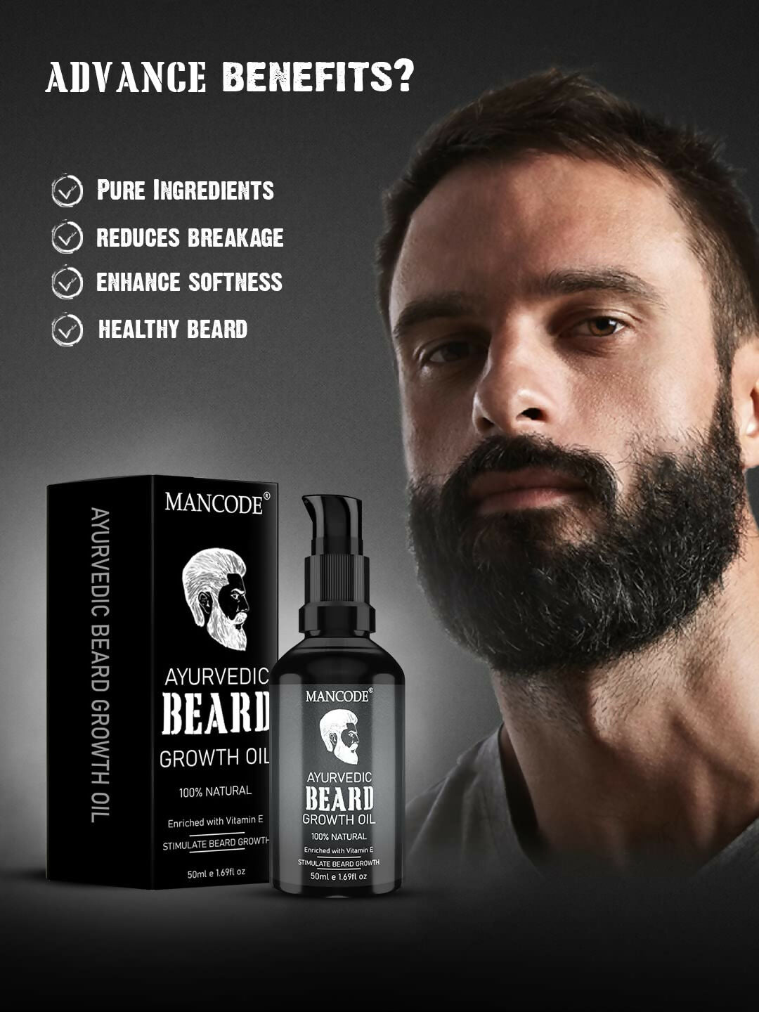 Natural Beard Growth Oil