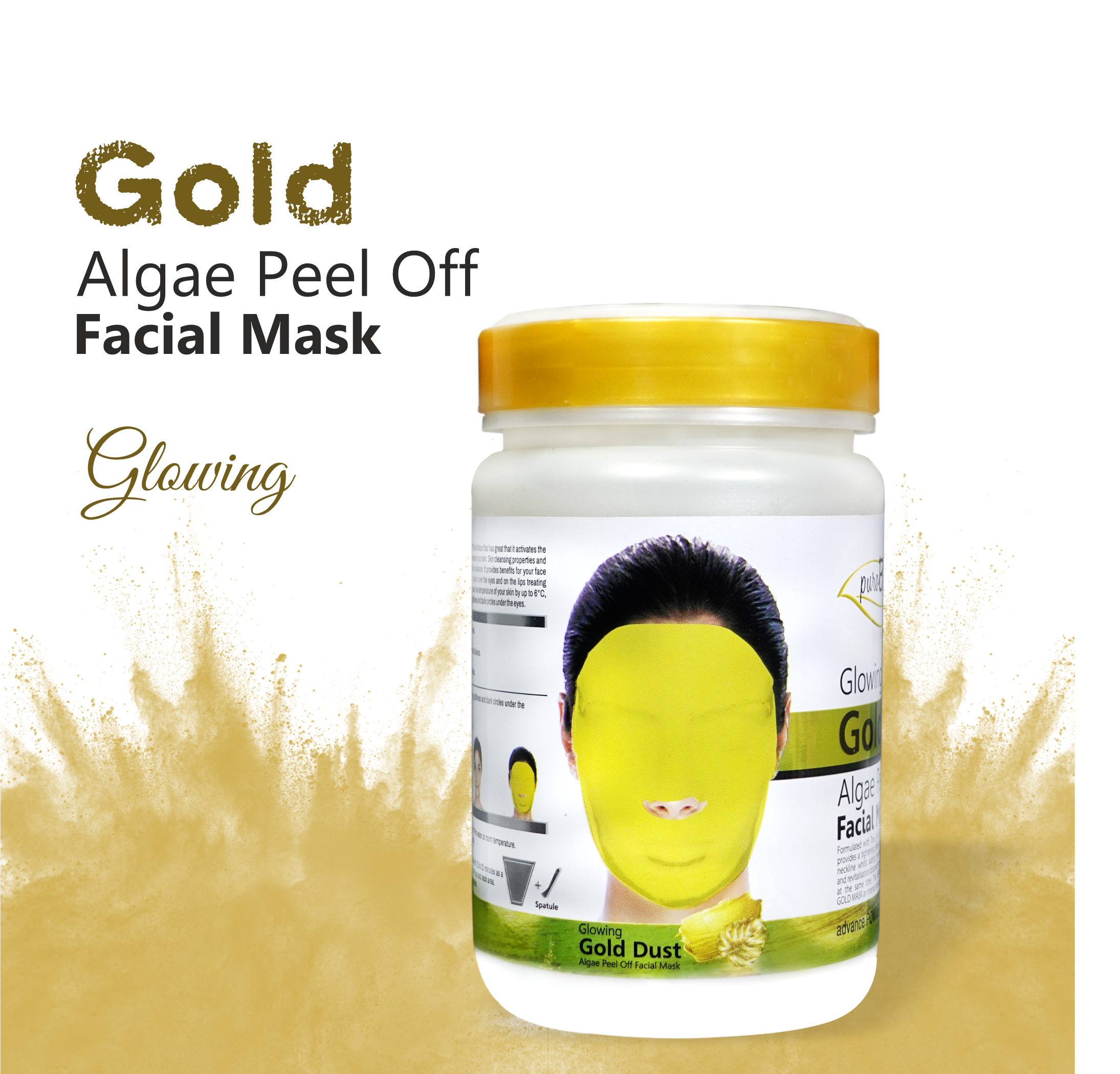 Gold Algae Peel Off Powder Face Mask