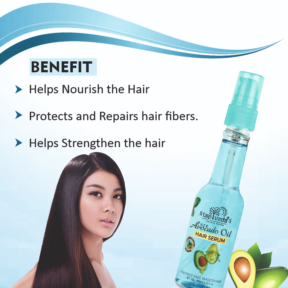 Tapveda 80ml Pure Avocado Oil Serum for silky shine