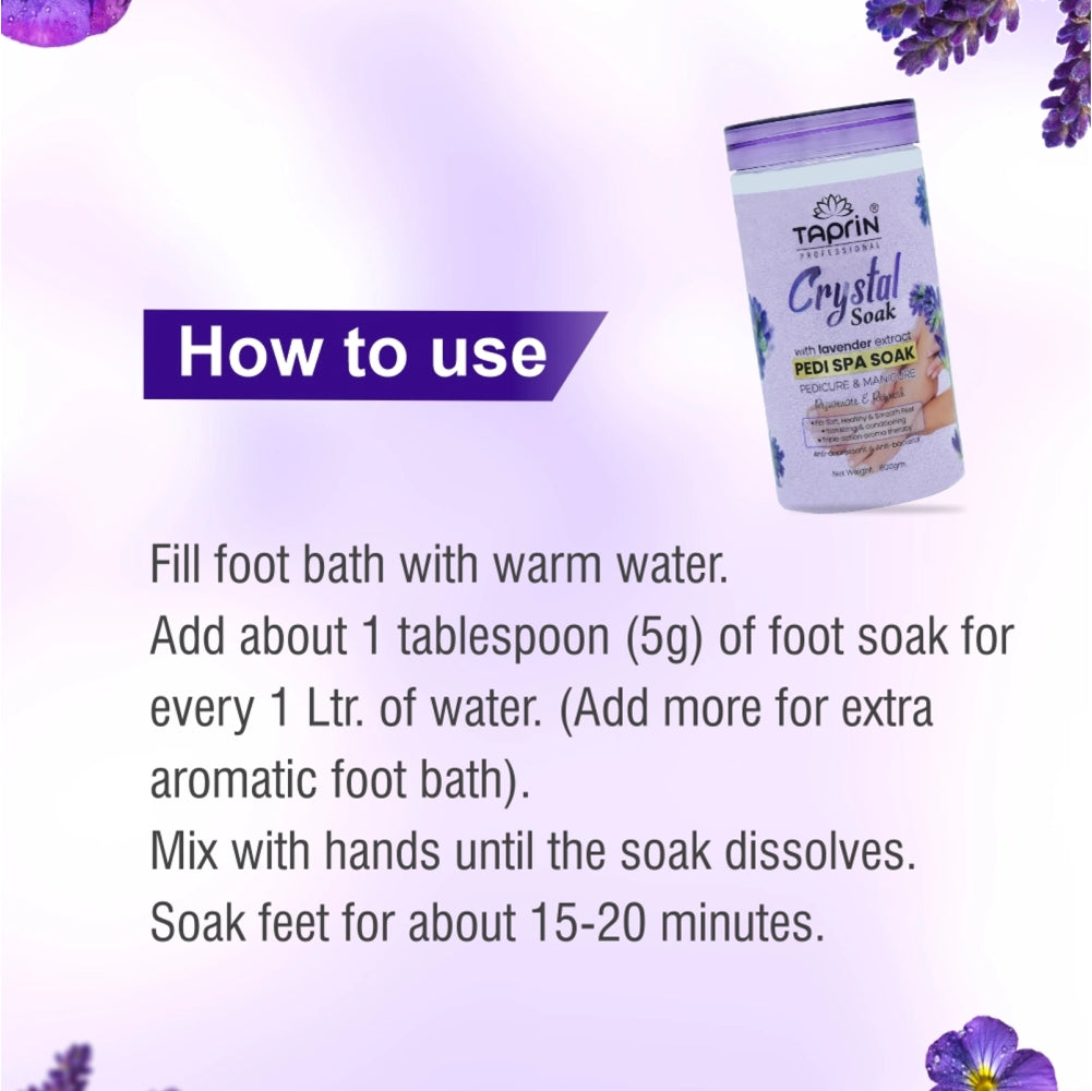 Crystal Pedi Spa Soak with Lavender extract