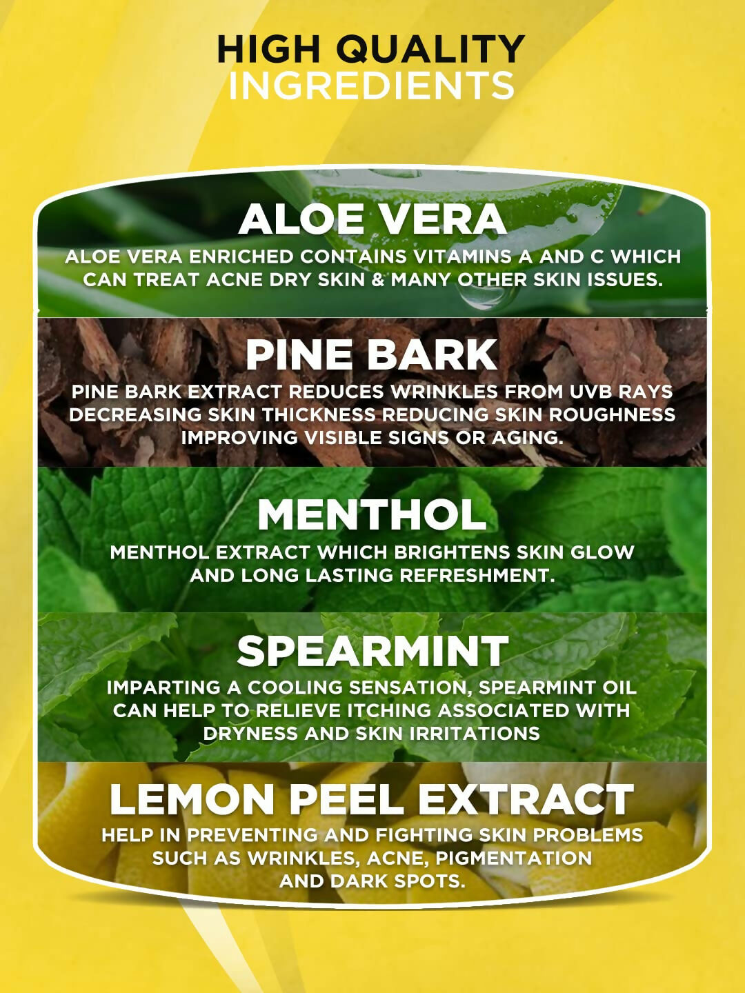 Cooling after shave gel