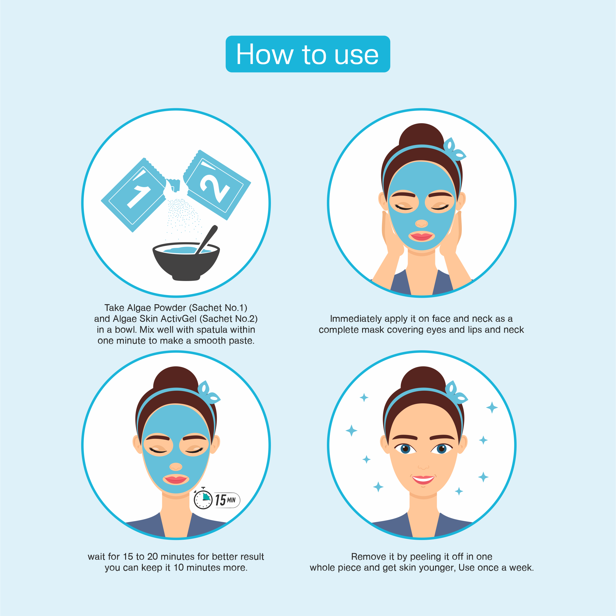 Tapveda Collagen Peel Off Mask with kiwi and botox formula