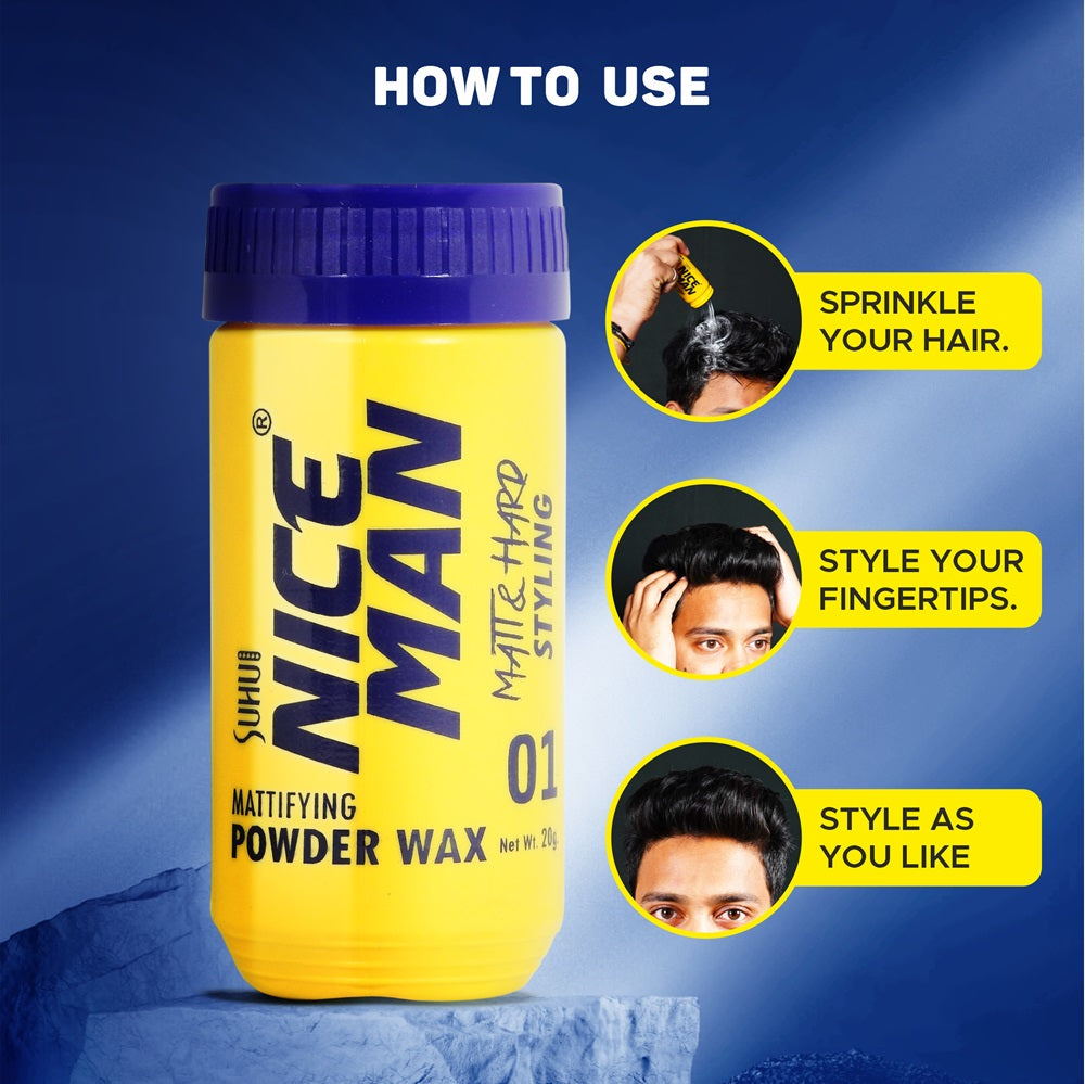 how to use powder hair wax