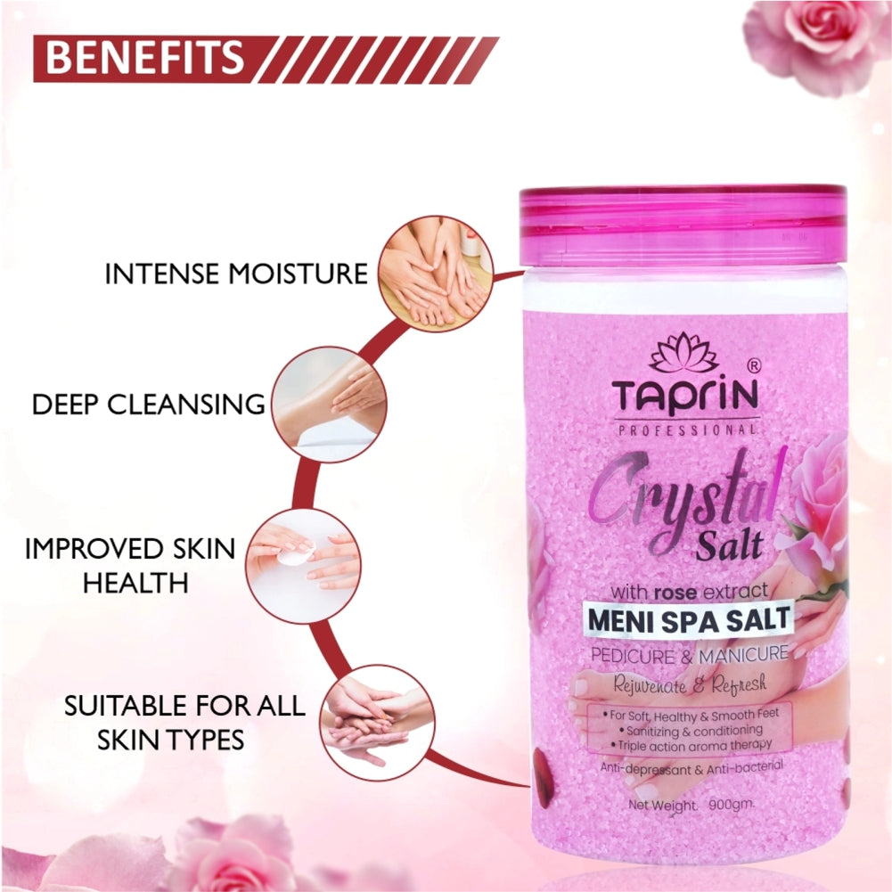 Crystal Meni Spa Salt with Rose Extract