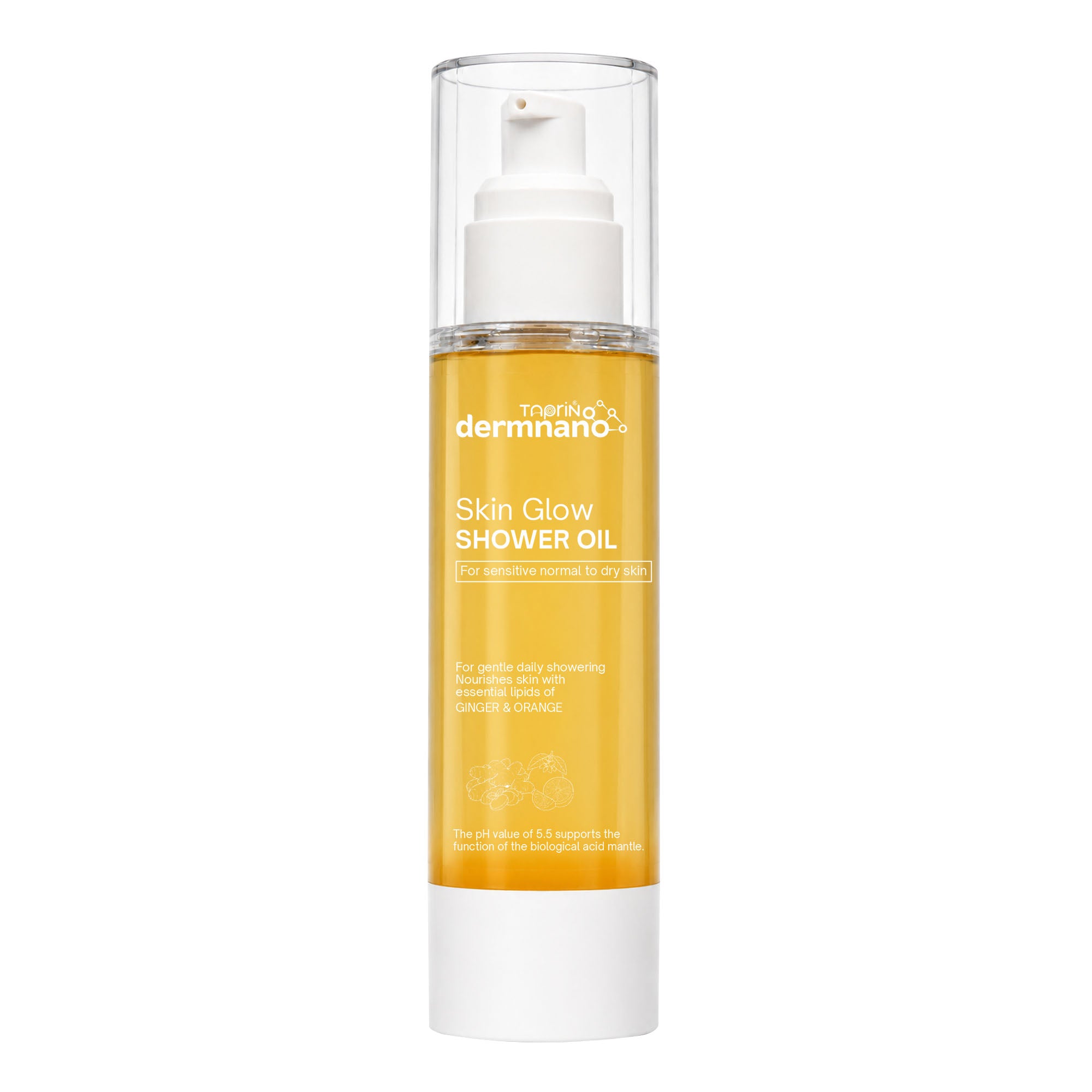 Skin Glow Shower Oil with Ginger & Orange Peel | Brightening Shower Oil for Soft Glowing Skin 100ml