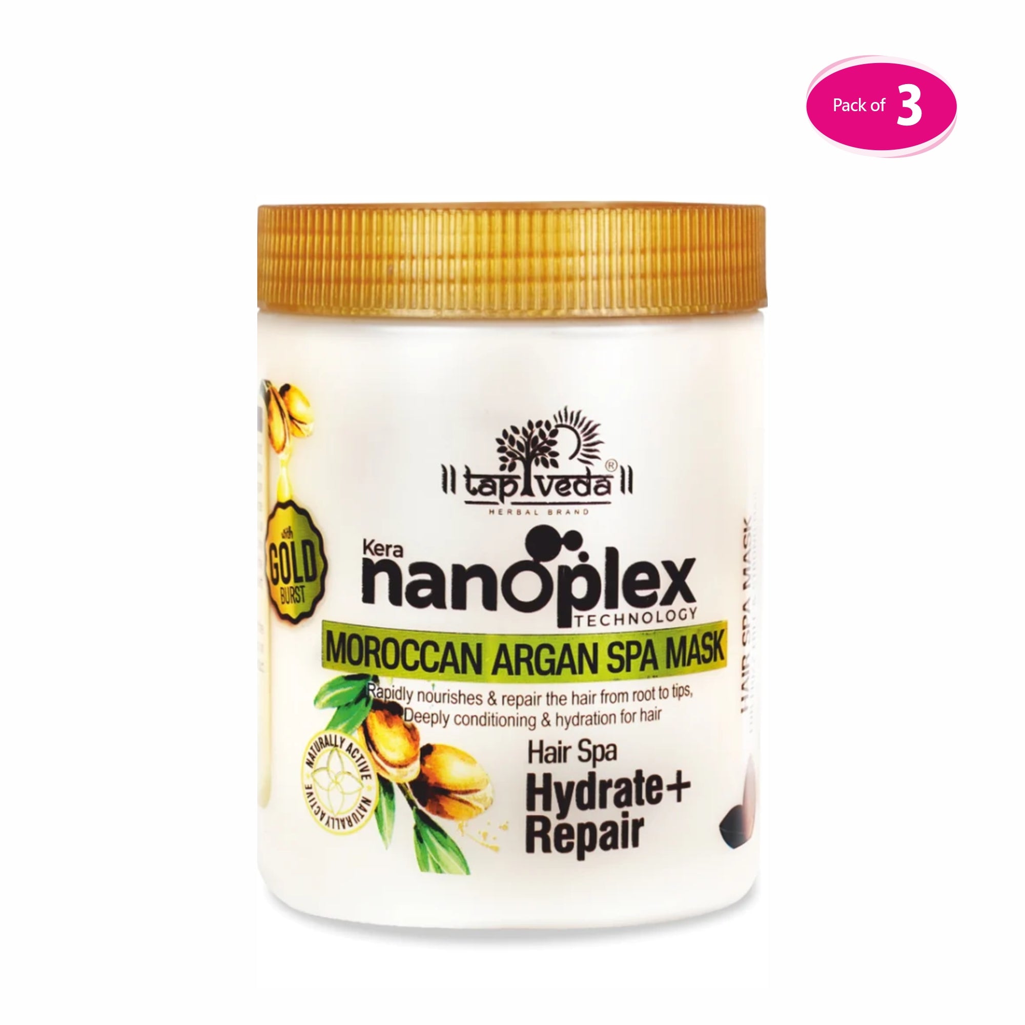 Kera Nanoplex Technology Moroccan Argan Spa Mask in bulk 3 quantity