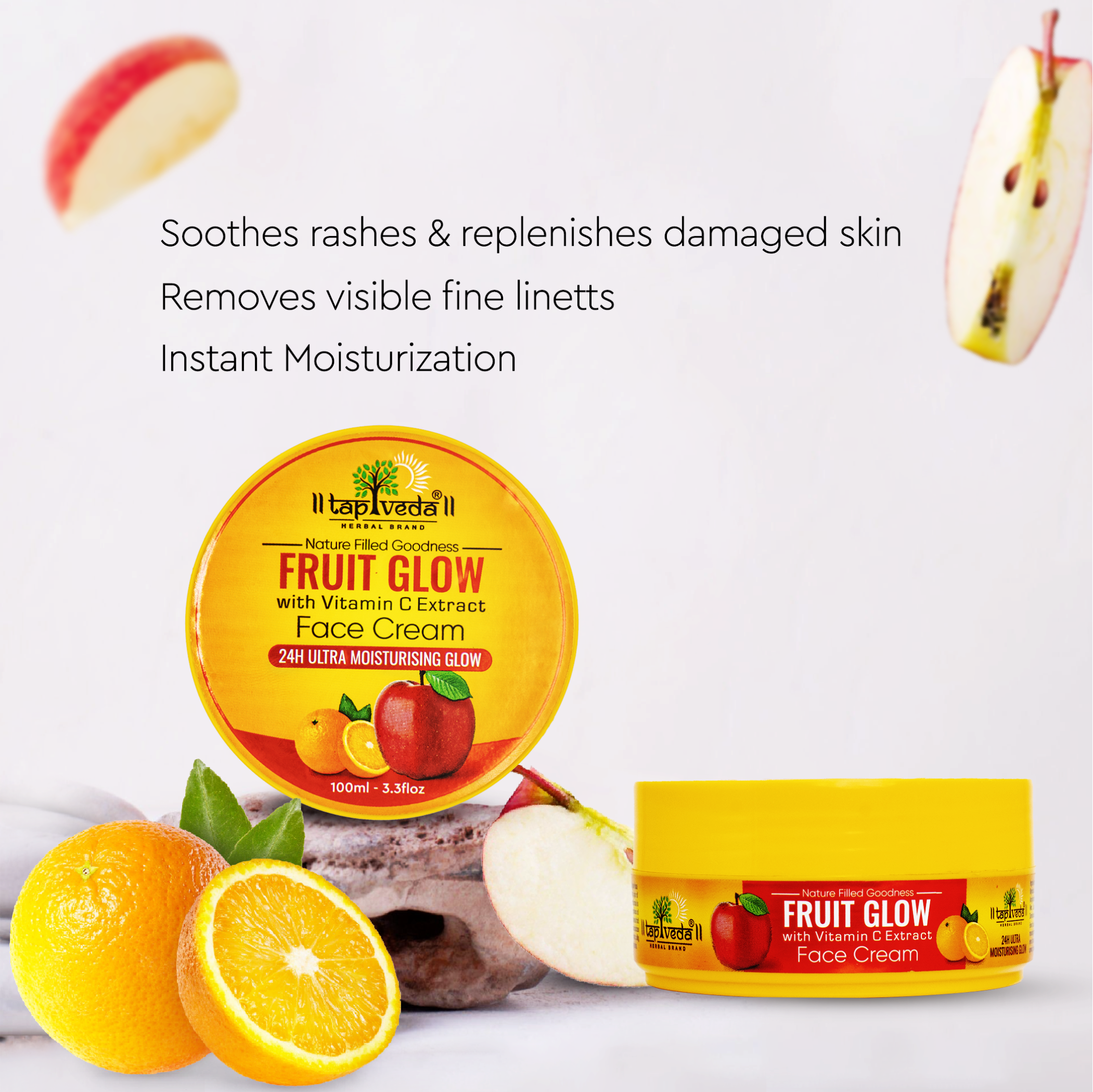 Nourishing Fruit Glow Face Cream with Tapveda vitamin C formula