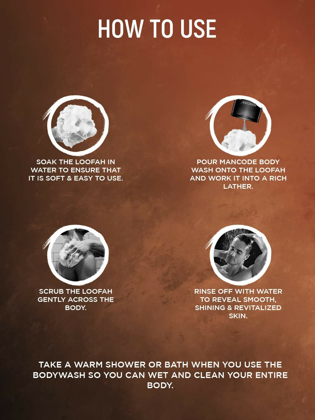 how to use coffie body wash