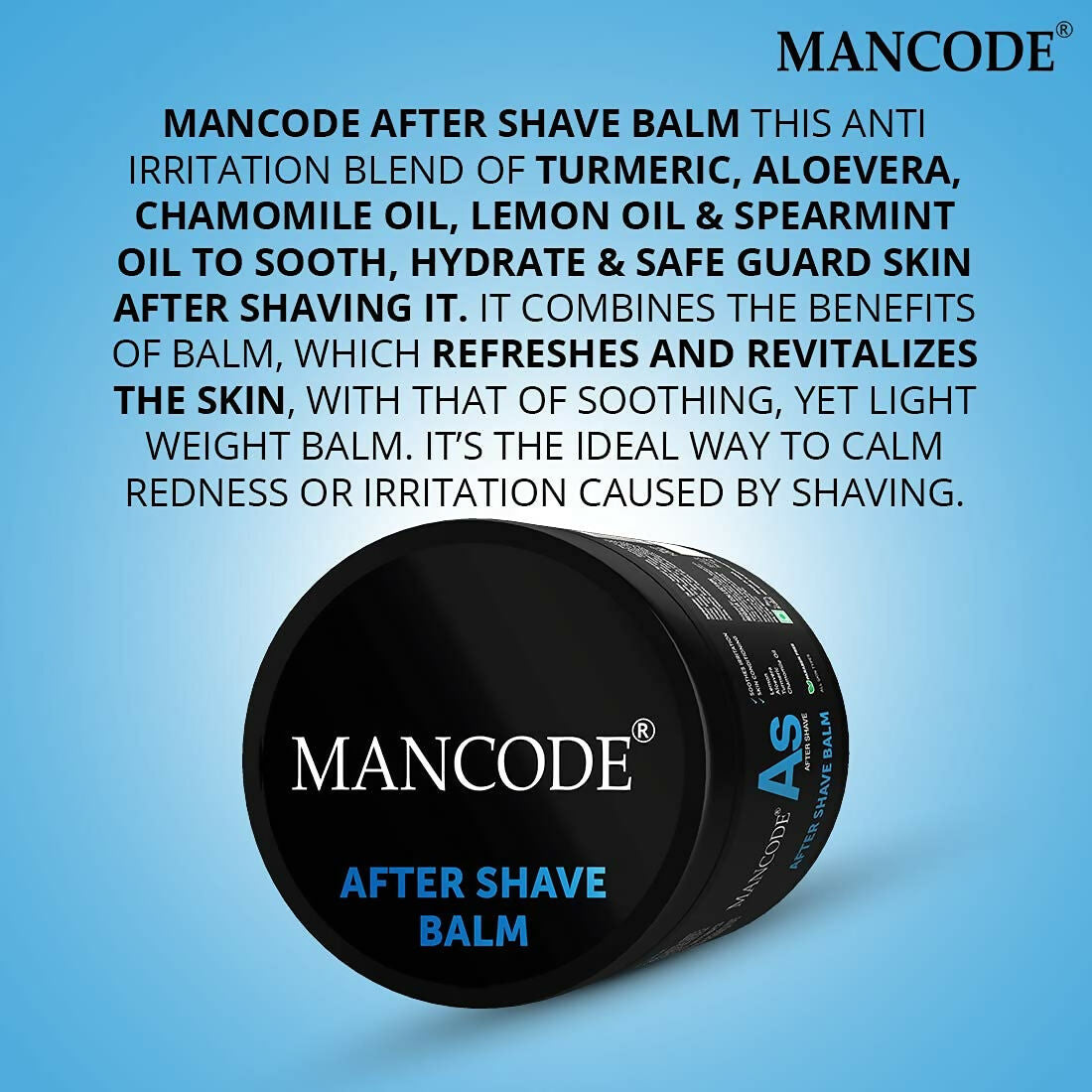 Soothing after shave balm for men