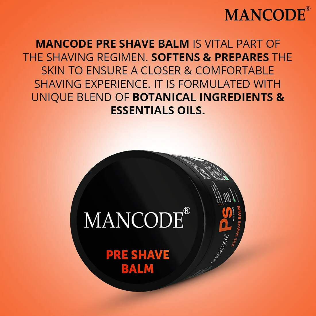 Men’s pre-shave balm by Mancode