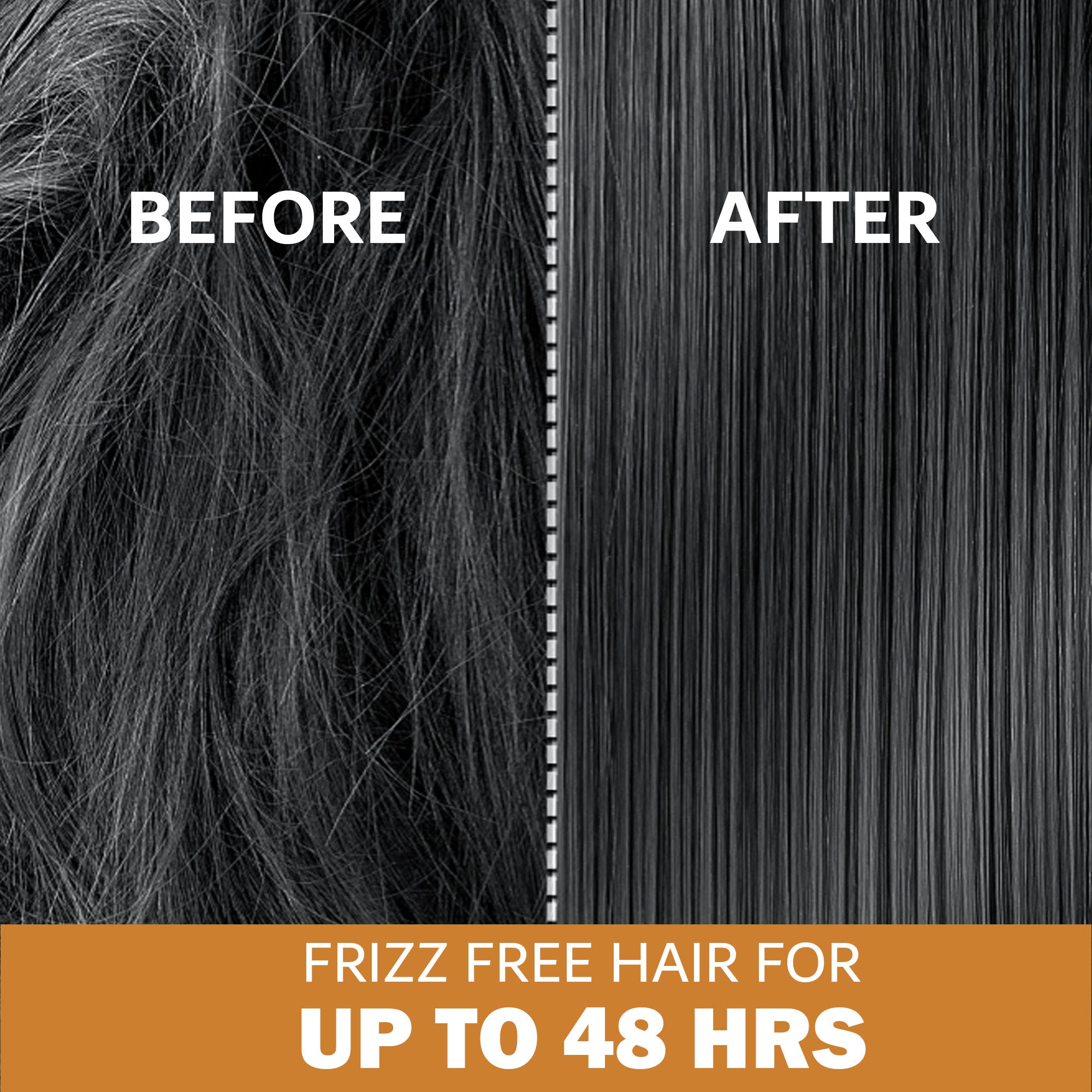 before and after using walnut hair serum