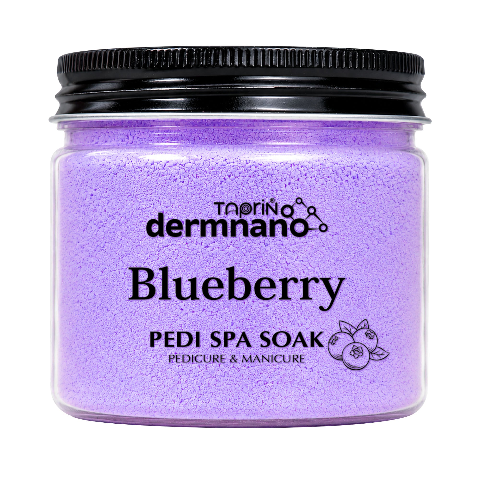 Taprin Dermnano Blueberry Foot Soak | Relaxing Pedi Spa Soak for Soft & Refreshed Feet