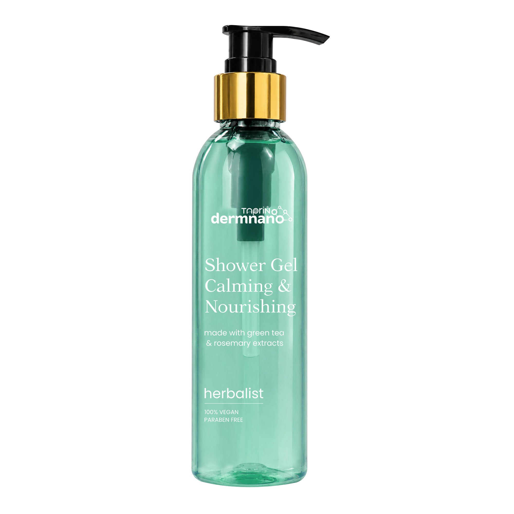 Taprin Dermnano Herbalist Shower Gel Calming & Nourishing with Green Tea & Rosemary | 200ml