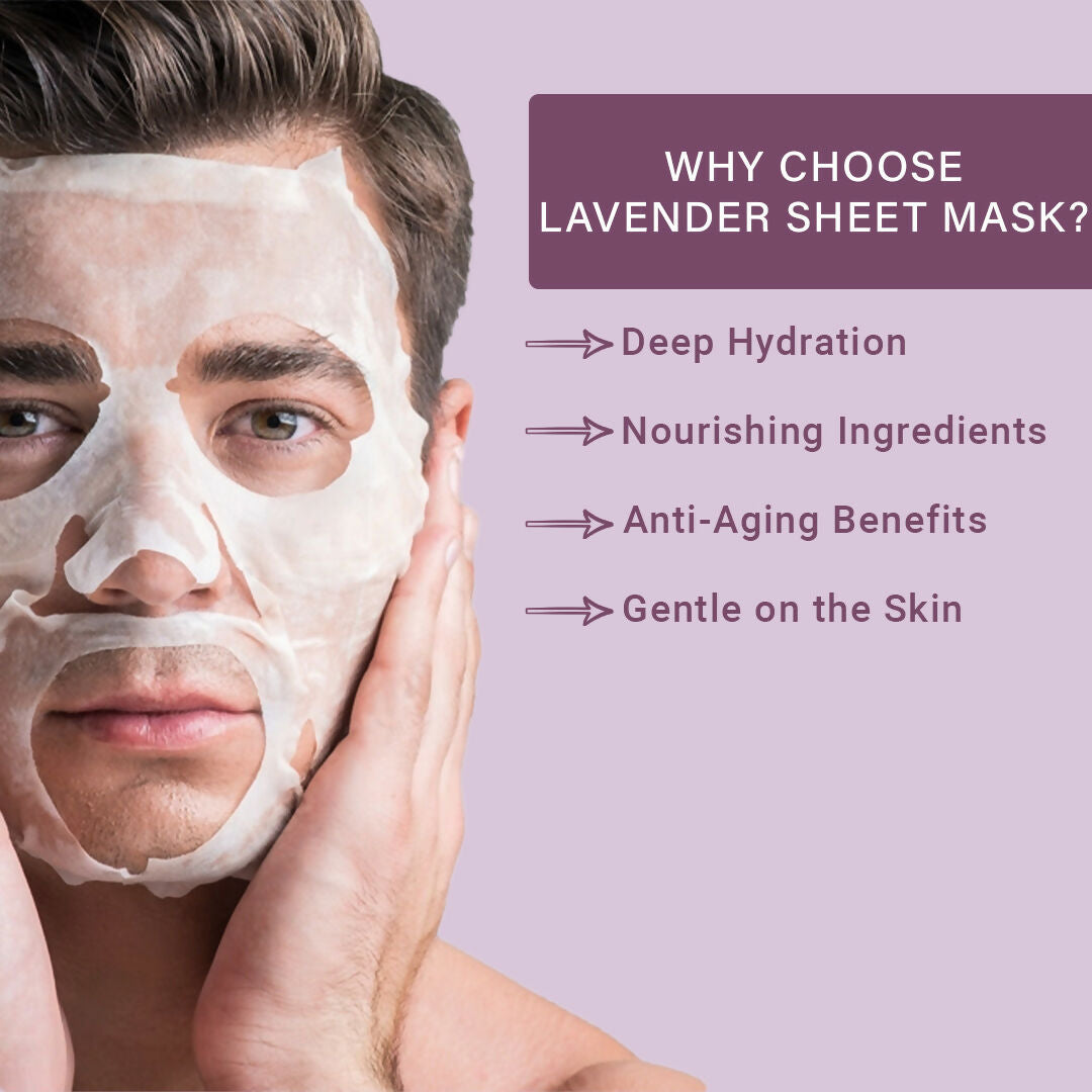 Calming facial mask for men