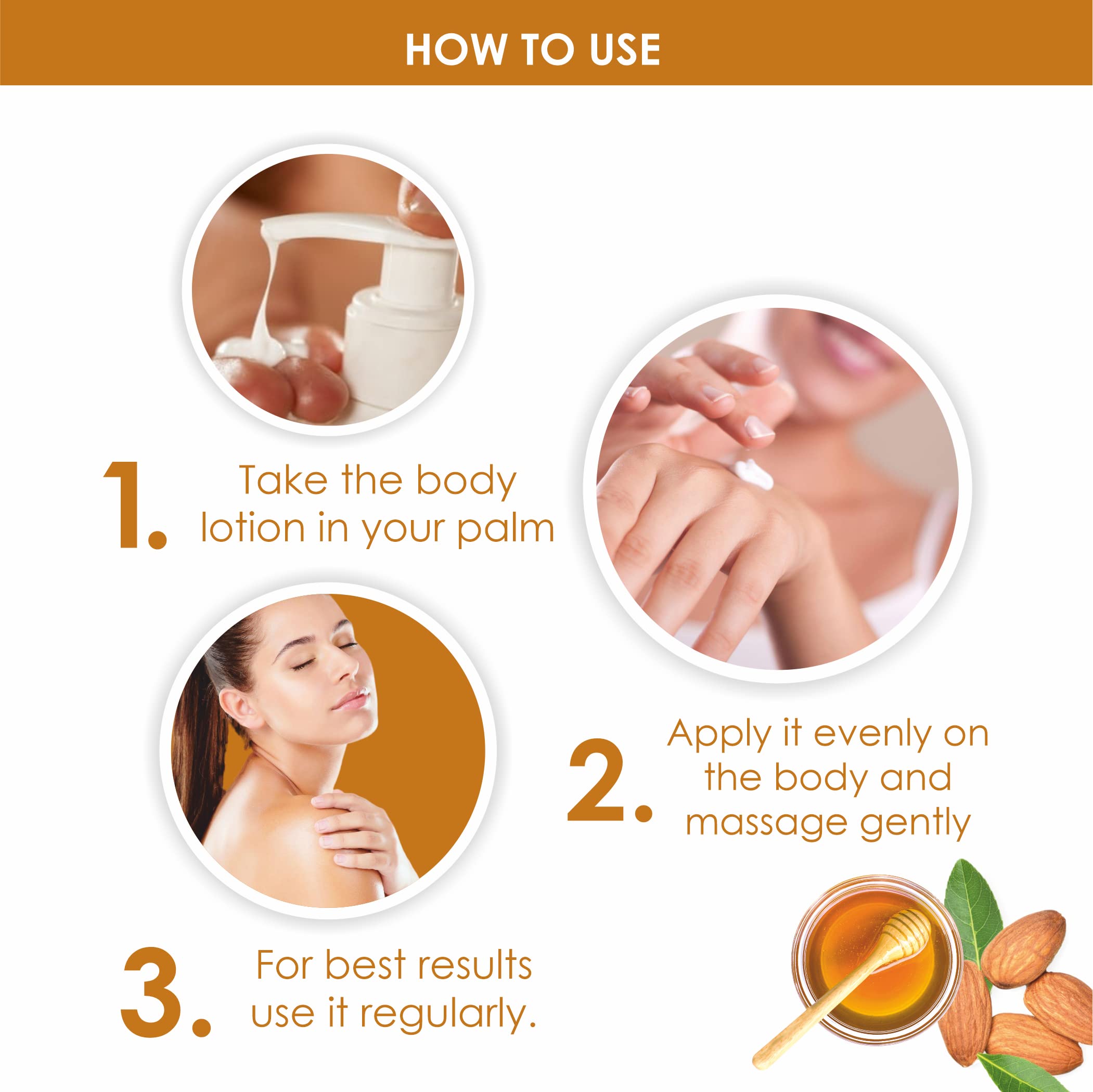 Purobio Honey Almond & Rose Body Lotion Combo (1000ml)– Deep Hydration, Nourish & Soften Your Skin