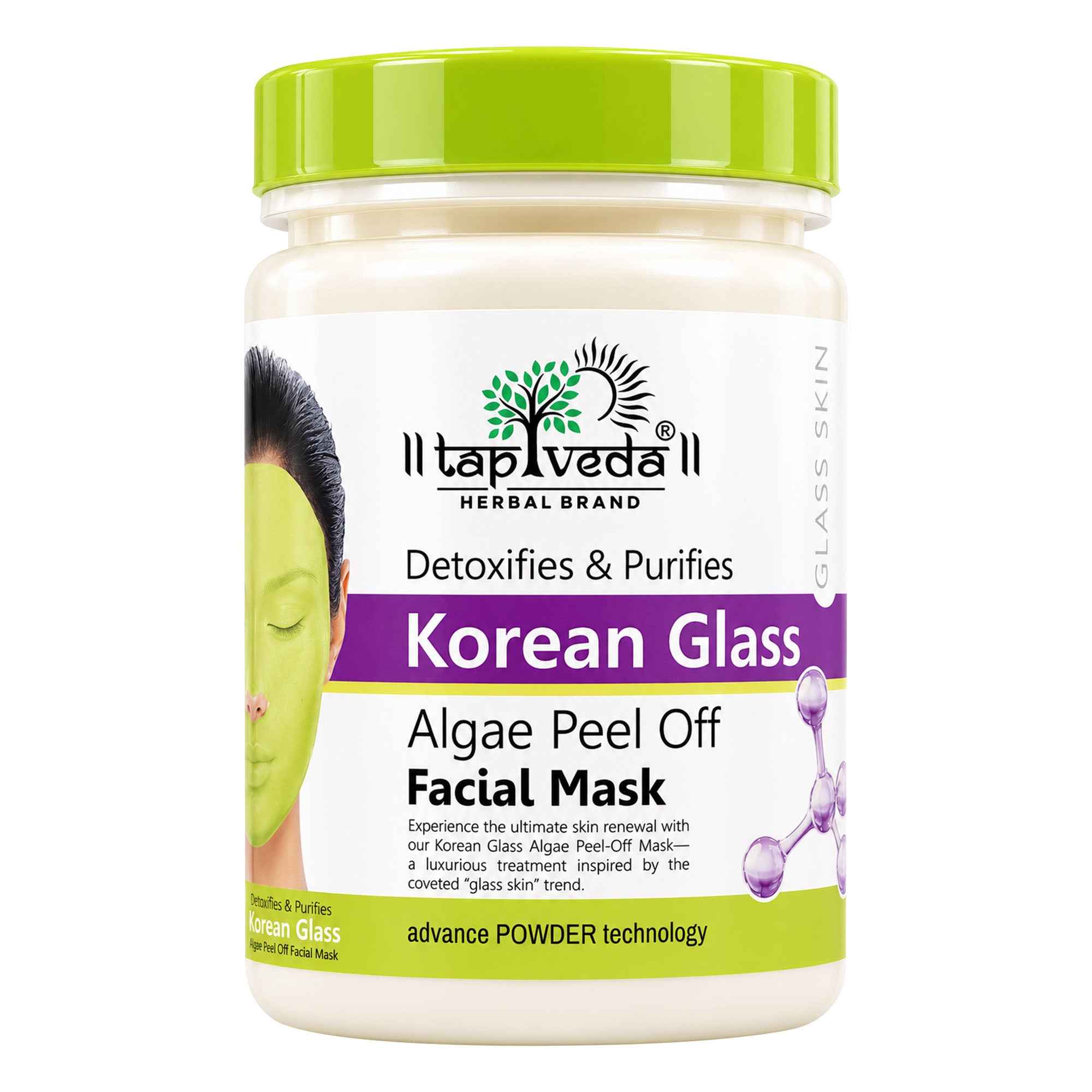 Taprin Dermnano Water Base Algae Korean Glass Face Mask | Hydrating Face Mask for Radiant Glass like Skin | 500g
