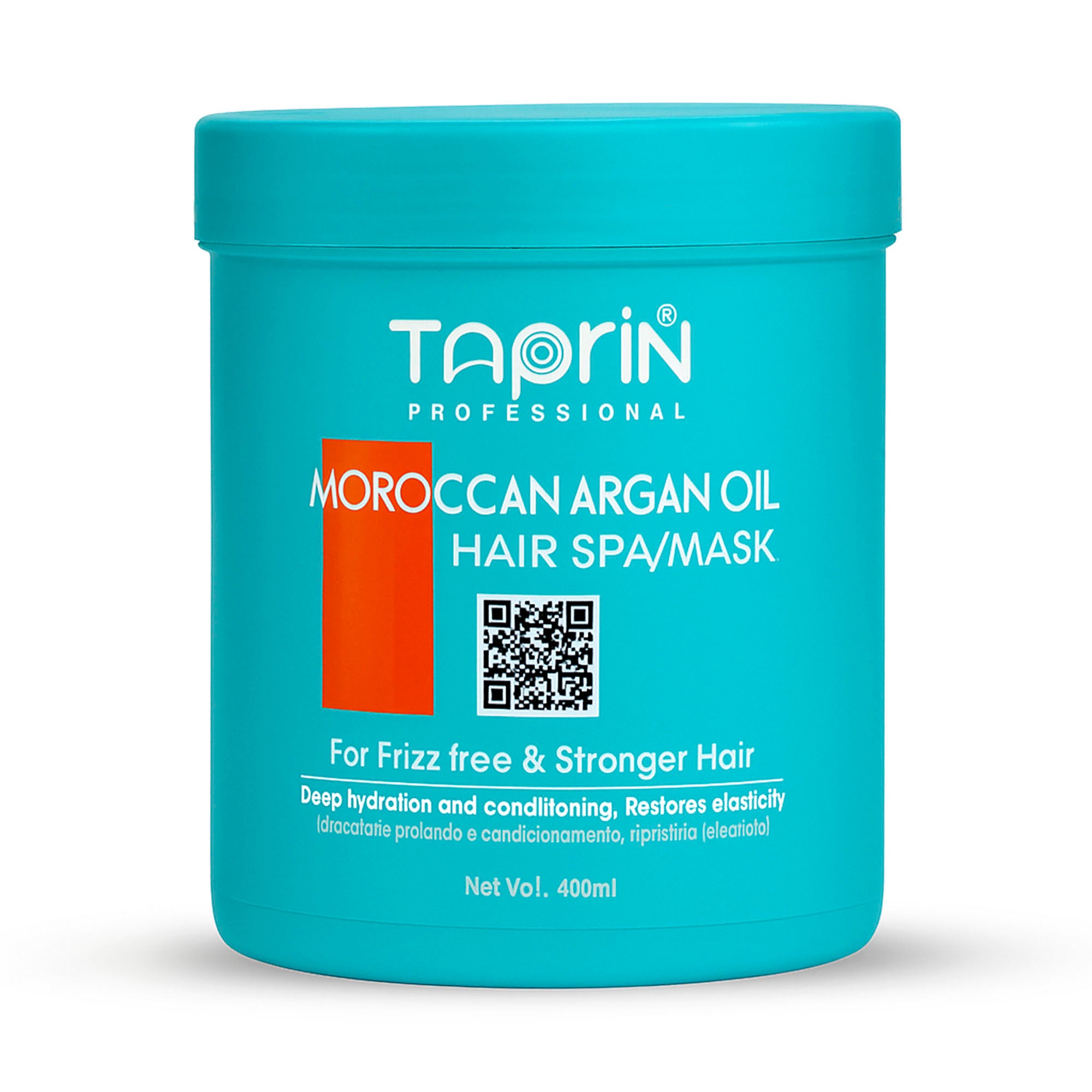 Taprin Moroccan Argan oil Hair mask for frizz free & stronger hair -400 ml