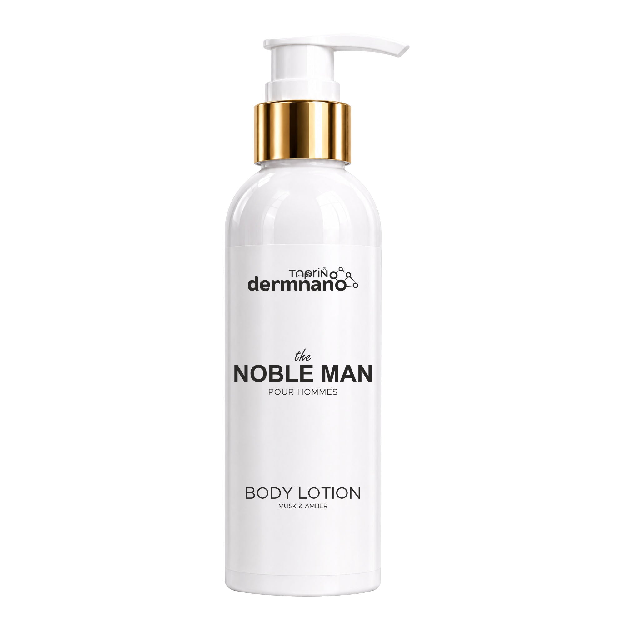 The Noble Man Pour Hommes Body Lotion with Musk & Amber | Men's Body Lotion | Soothing & Fast Absorbing Formula | 200ml