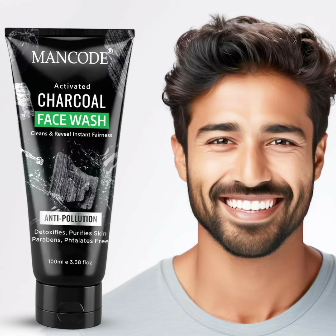 Mancode Activated Charcoal Face Wash
