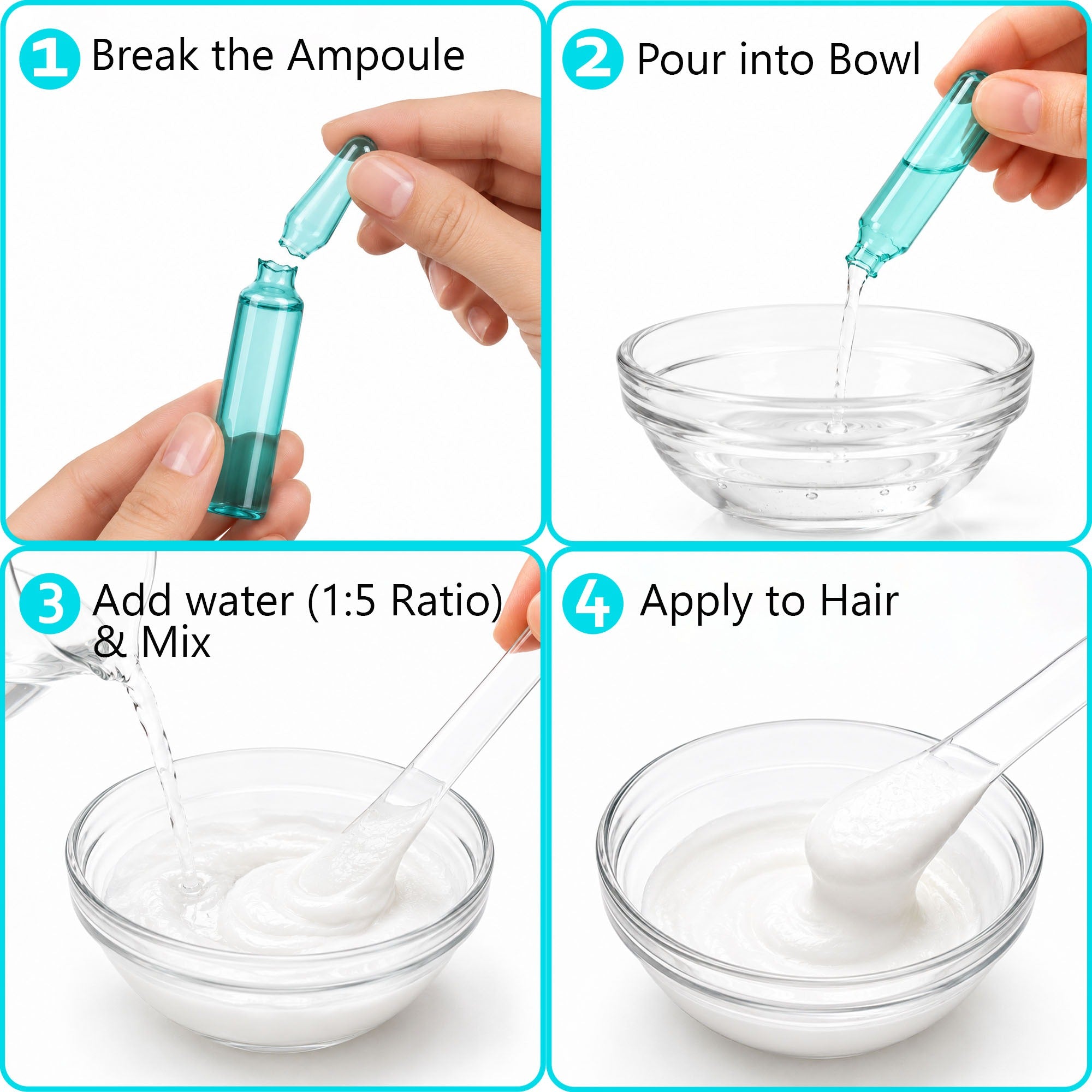 Serum To Hair Spa Ampoule with Hyaluronic Acid | Deep Repair Hair Spa Mask for Smooth & Healthy Looking Hair | 5 x 5ml