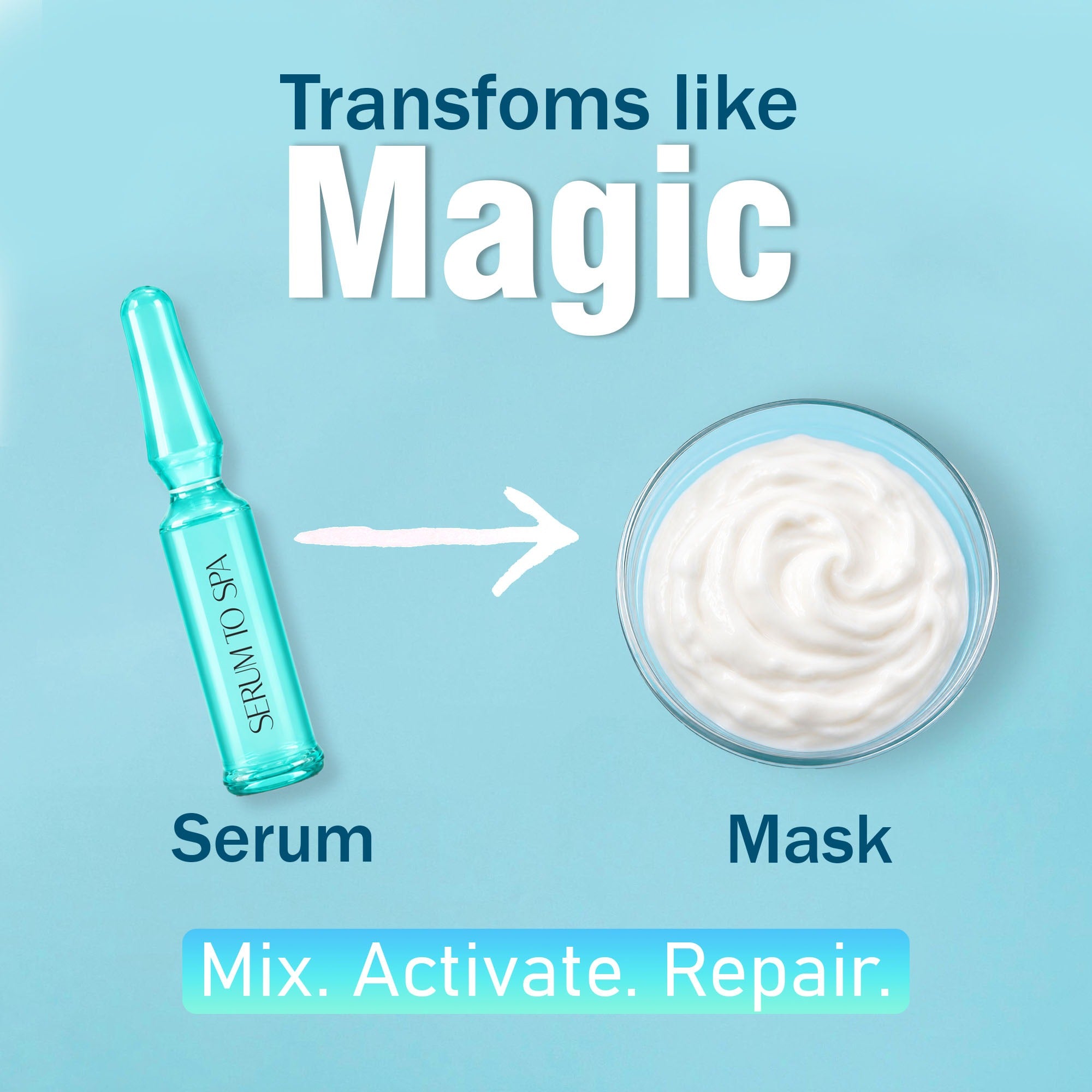 Serum To Hair Spa Ampoule with Hyaluronic Acid | Deep Repair Hair Spa Mask for Smooth & Healthy Looking Hair | 5 x 5ml