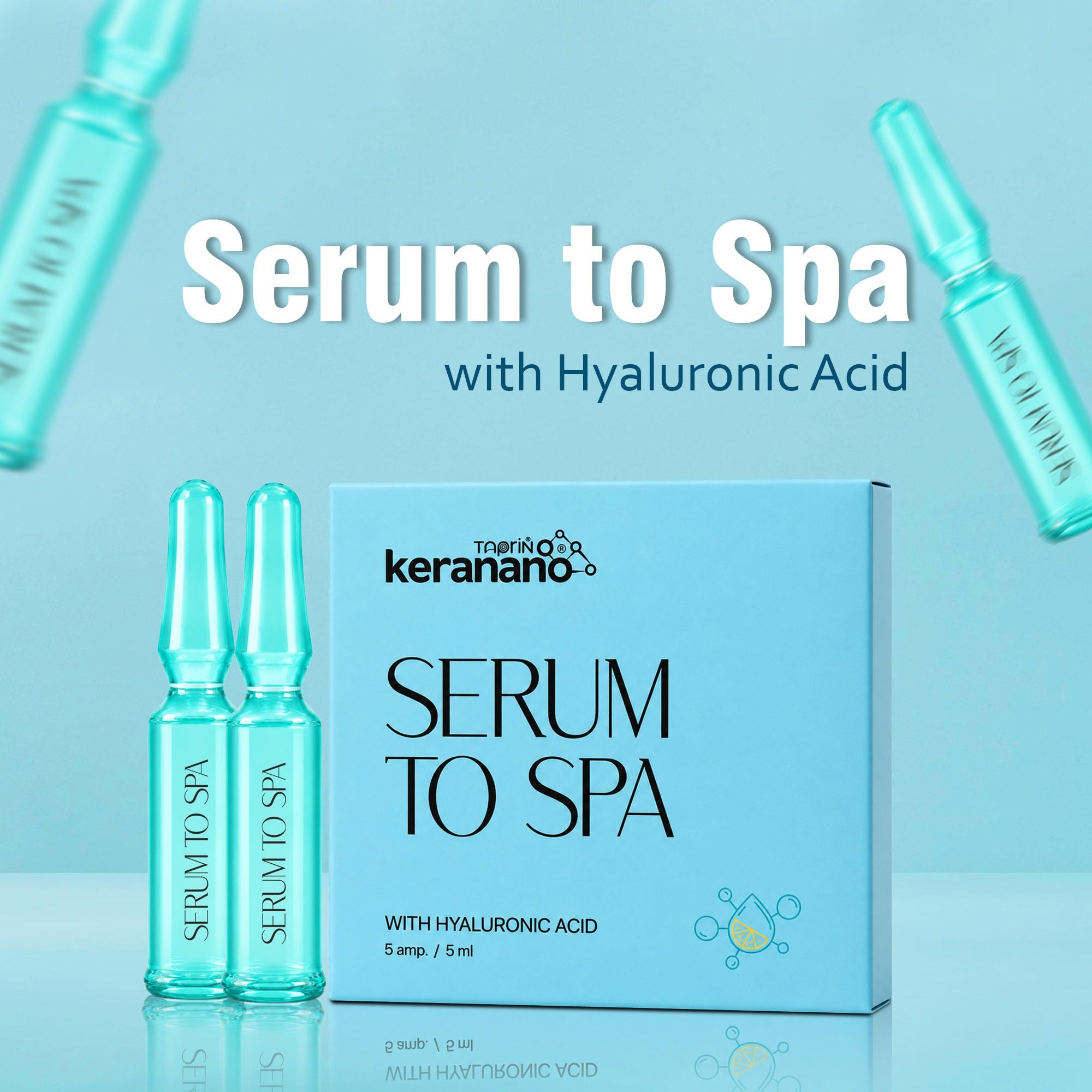 Serum To Hair Spa Ampoule with Hyaluronic Acid | Deep Repair Hair Spa Mask for Smooth & Healthy Looking Hair | 5 x 5ml