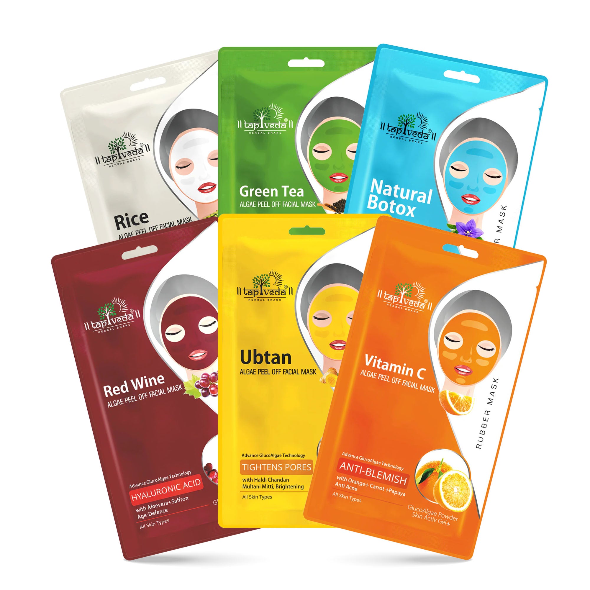 Algae Peel-Off Facial Mask Combo for refreshed glowing skin