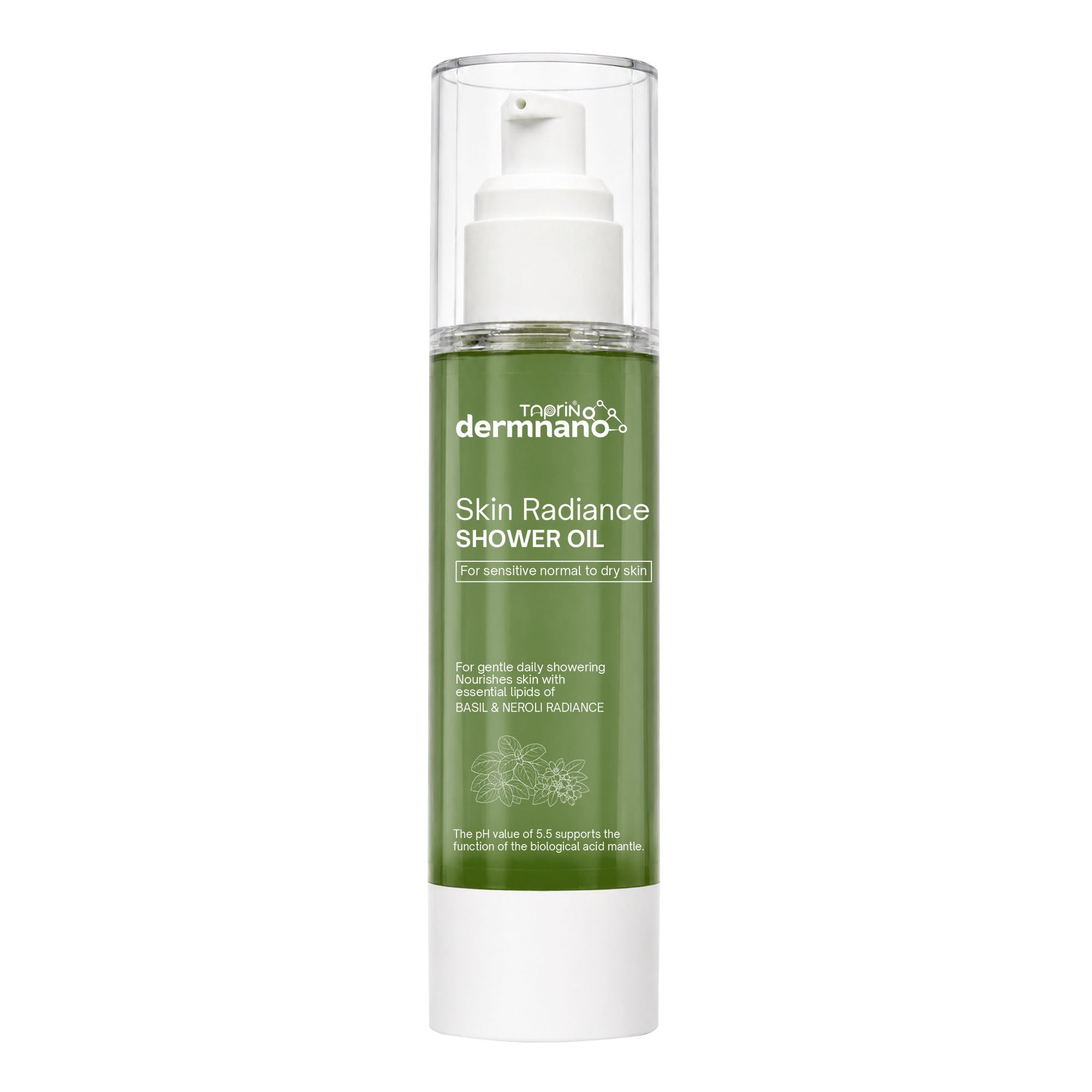 Skin Radiance Shower Oil with Basil & Neroli | pH Balanced Shower Oil for Radiant Skin | 100ml