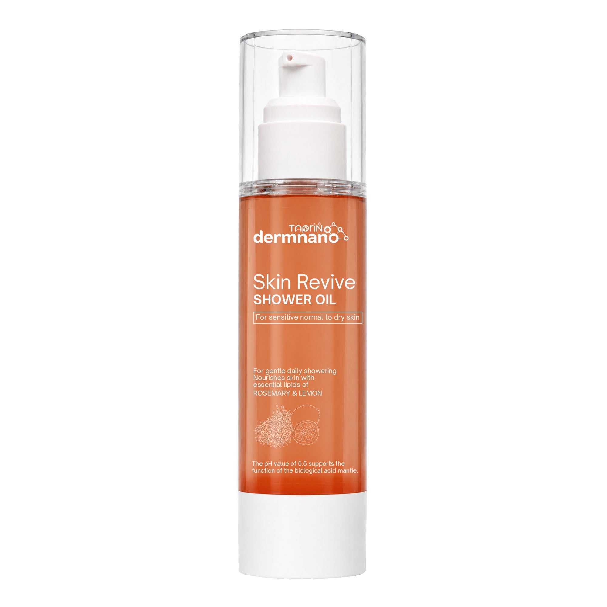 Skin Revive Shower Oil for Dry Skin with Rosemary & Lemon | Hydrating Shower Oil for Soft & Nourished Skin | 100ml