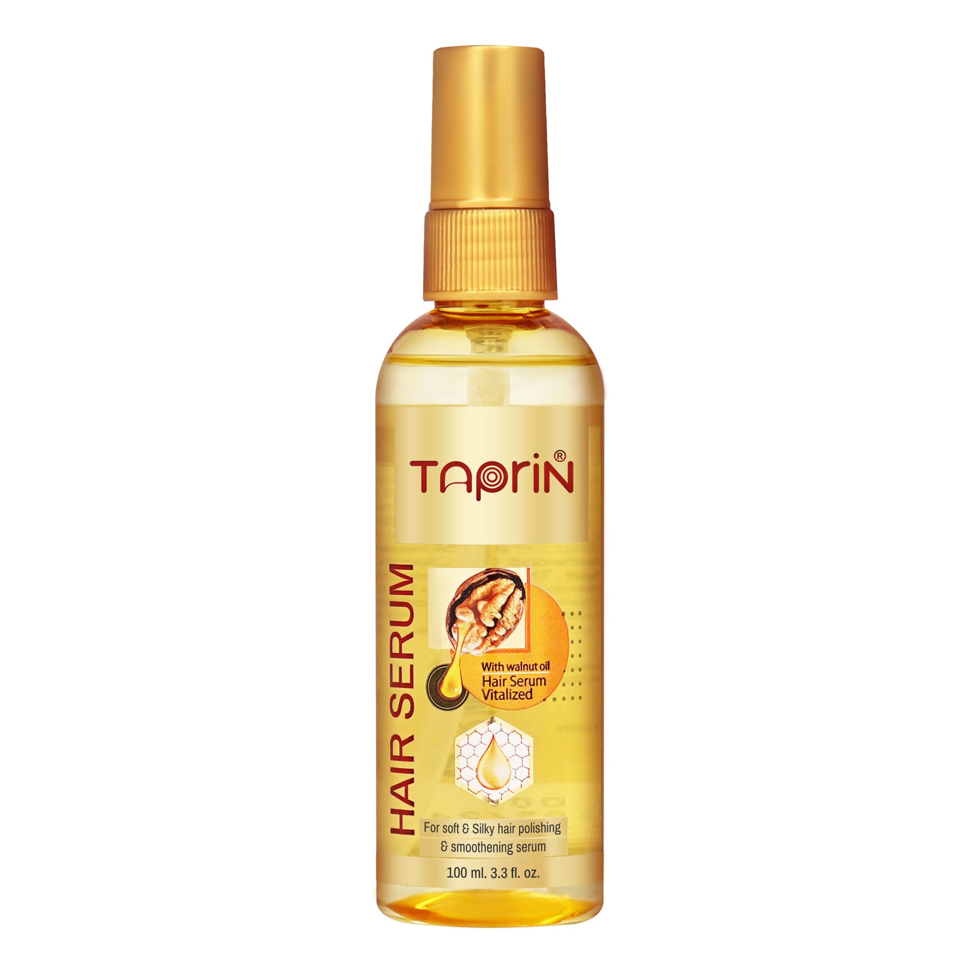 Taprin walnut hair serum for smooth, shiny and frizz free healthy hair