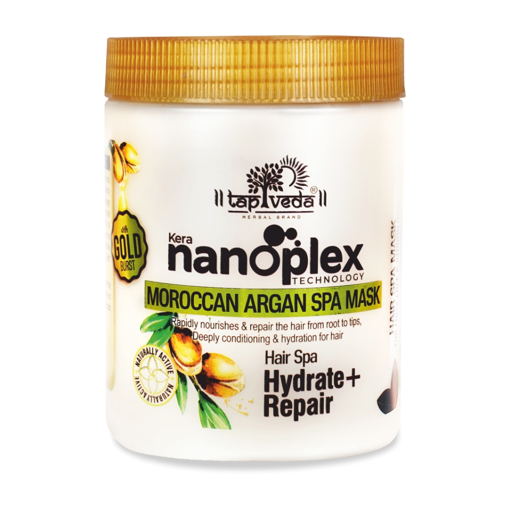 Tapveda Kera Nanoplex Moroccan argan spa mask for frizz control hair